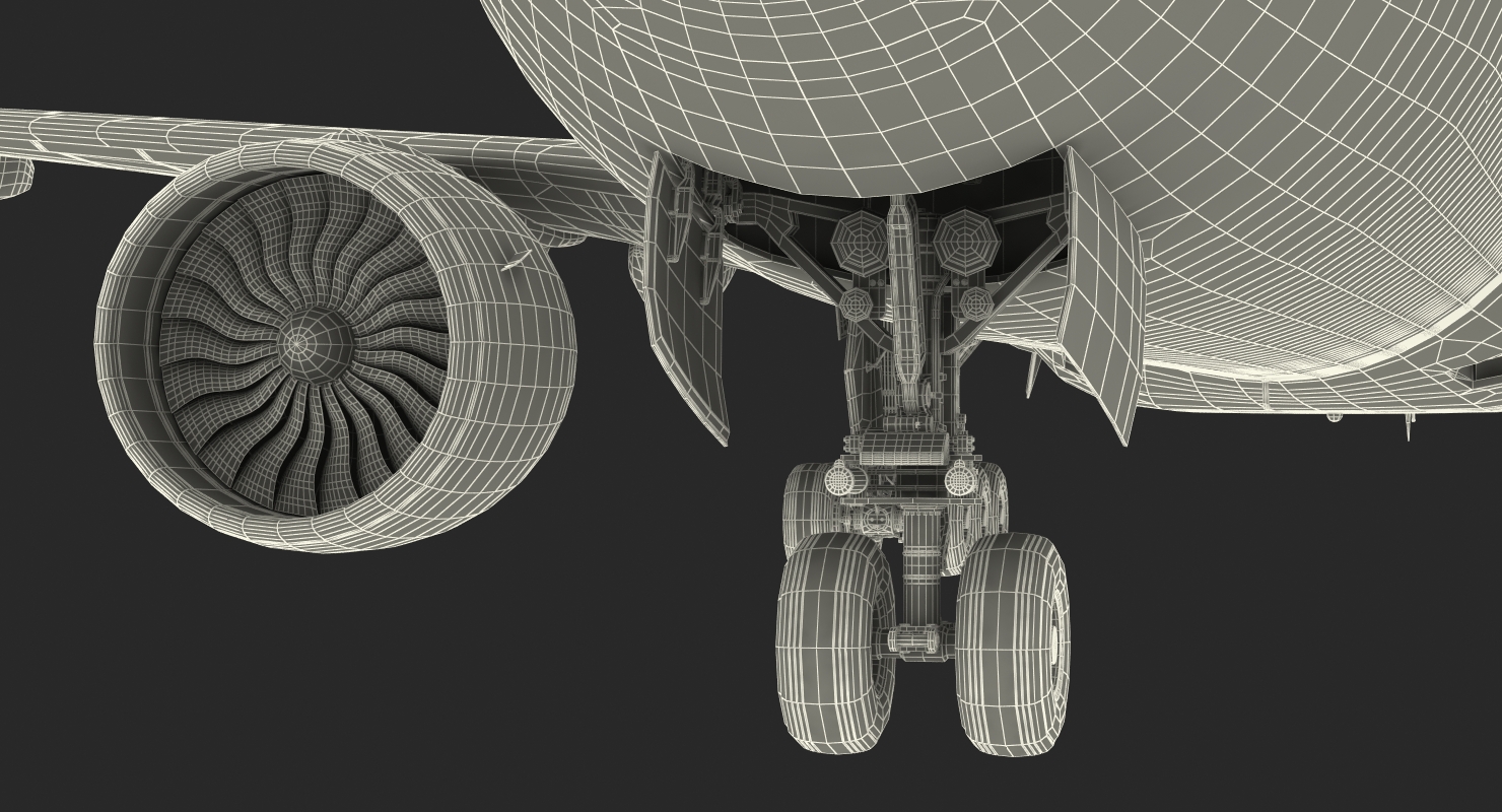 3D Boeing 777 8x British Airways Rigged