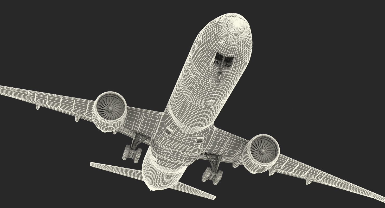 Boeing 777 9x British Airways 3D model