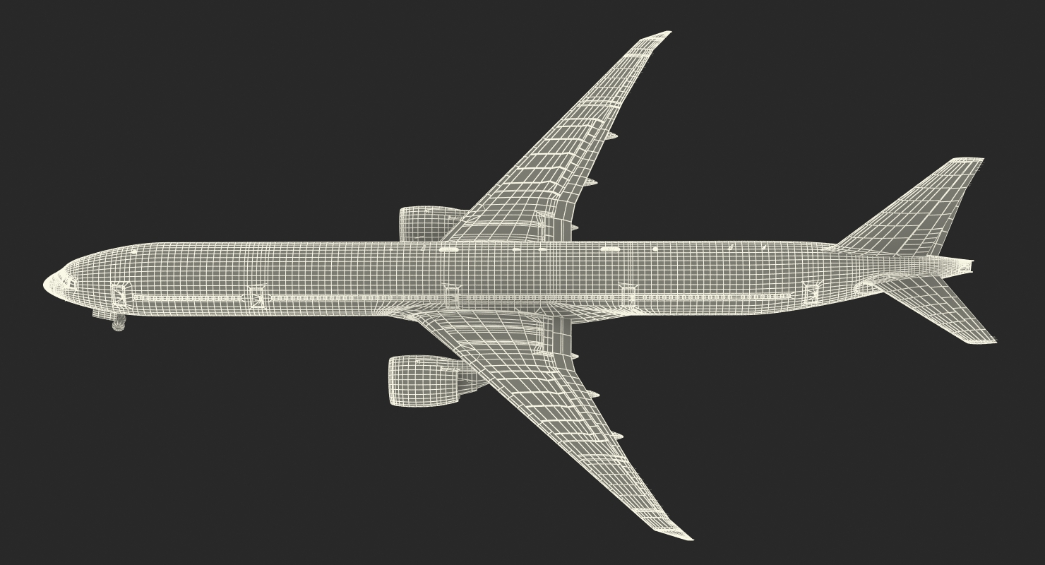 Boeing 777 9x British Airways 3D model