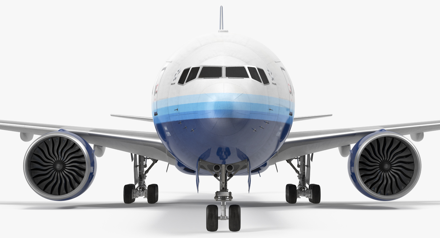 Boeing 777 9x United Airlines 3D model