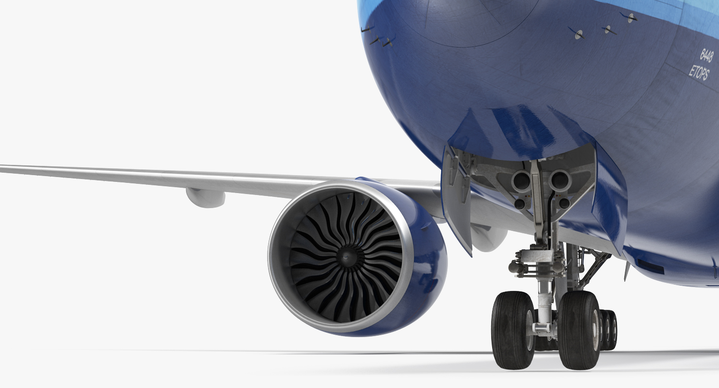 Boeing 777 9x United Airlines 3D model