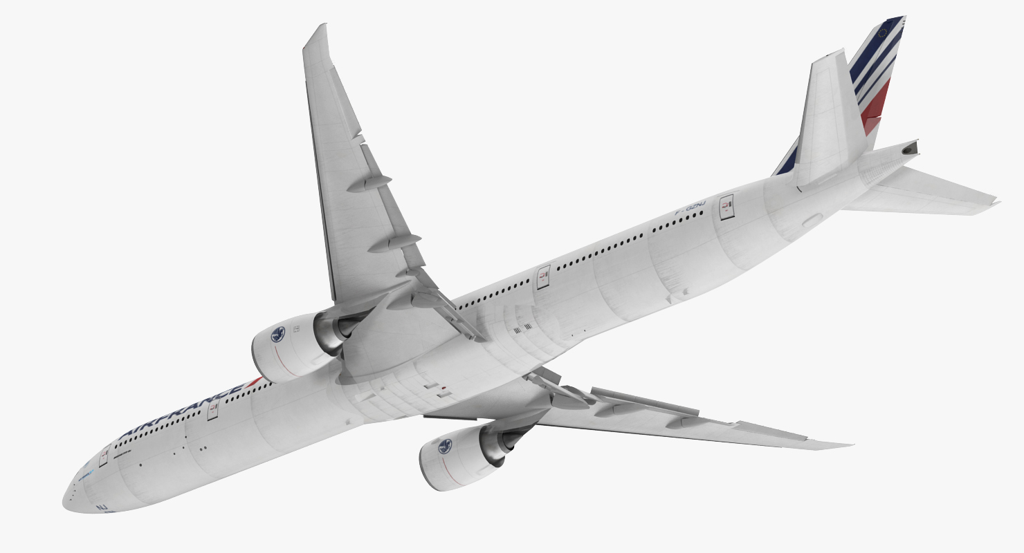 3D Boeing 777 9x Air France Rigged