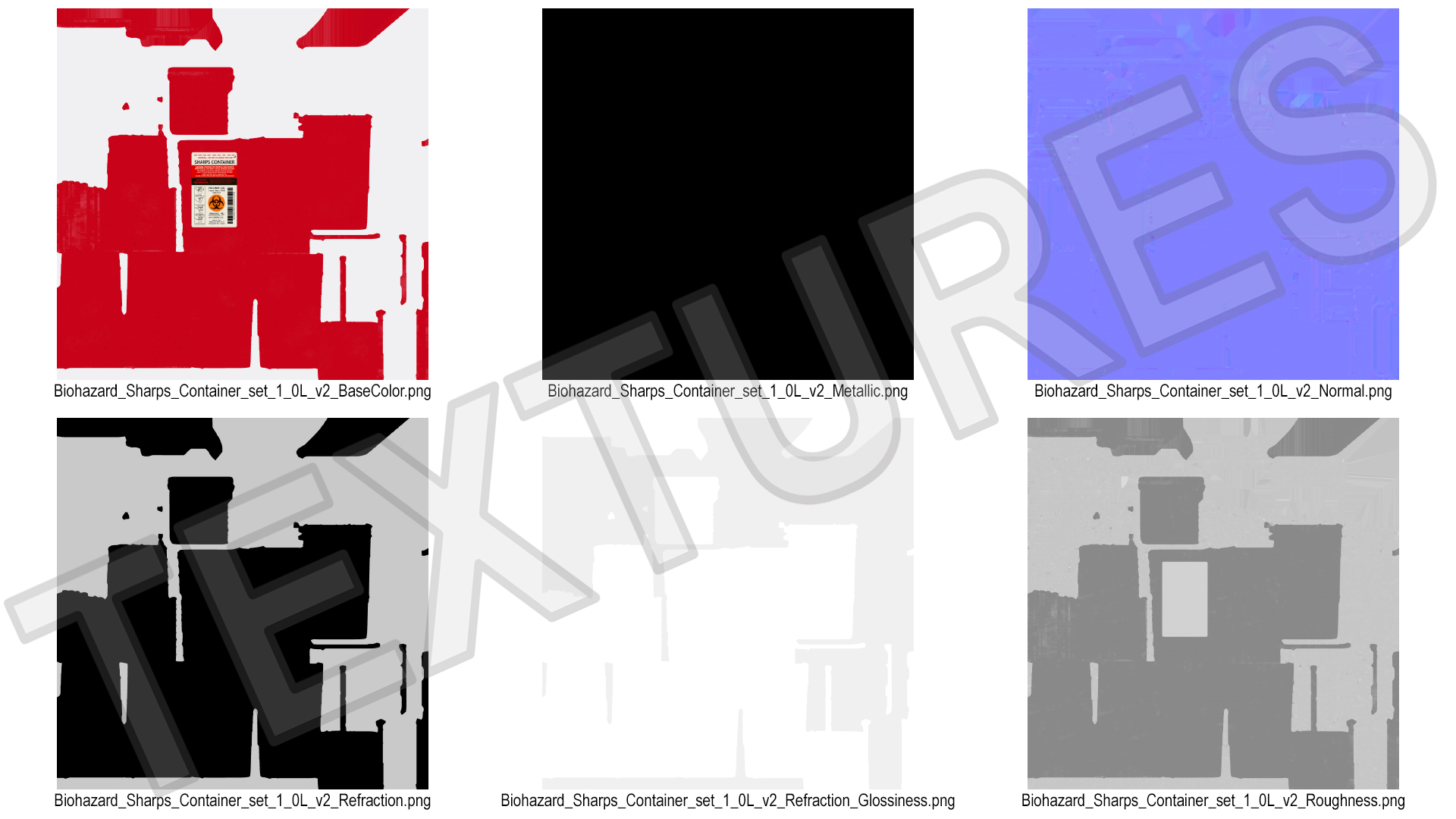 Laboratory Sharps Container 3D