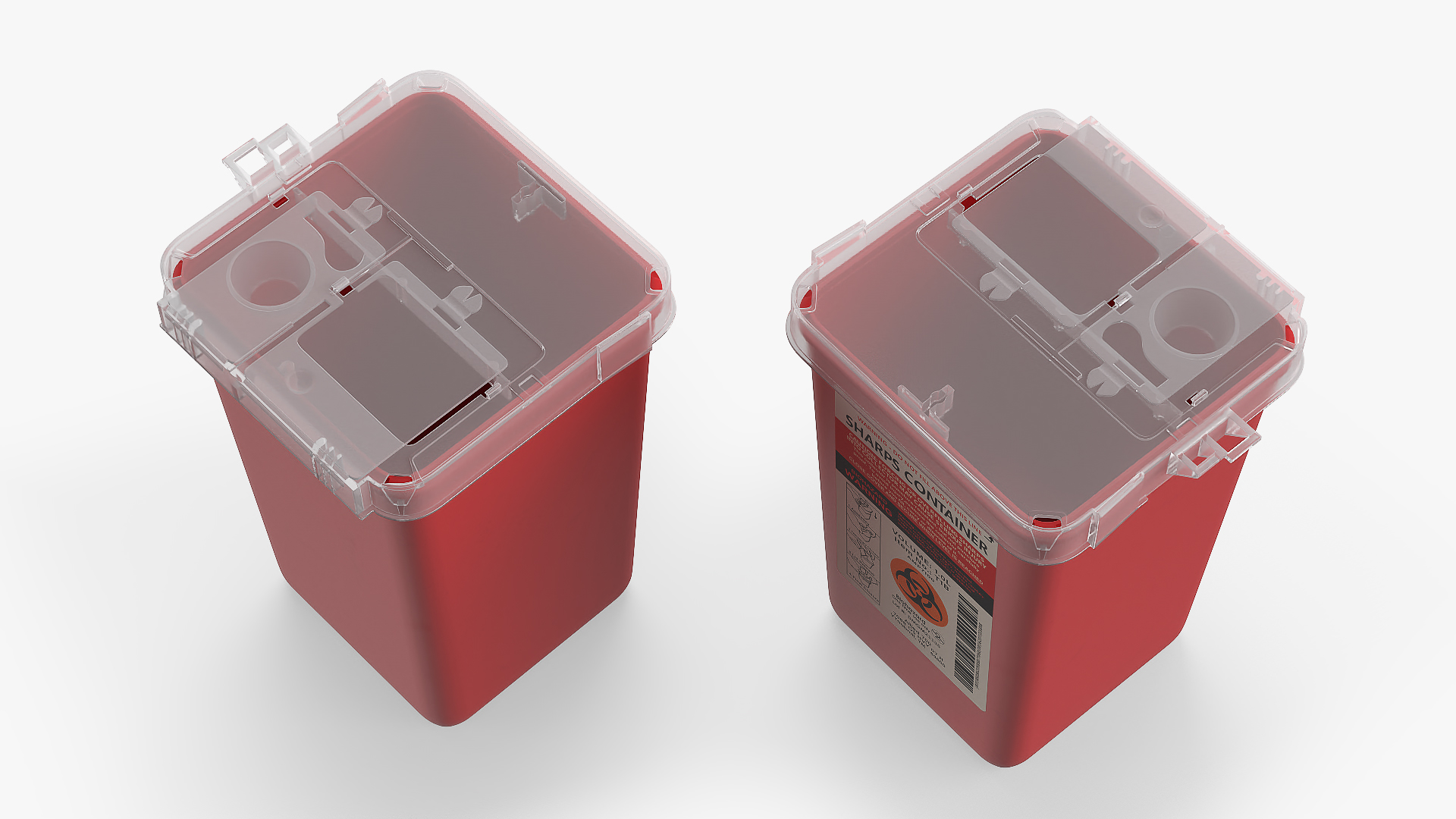 Laboratory Sharps Container 3D