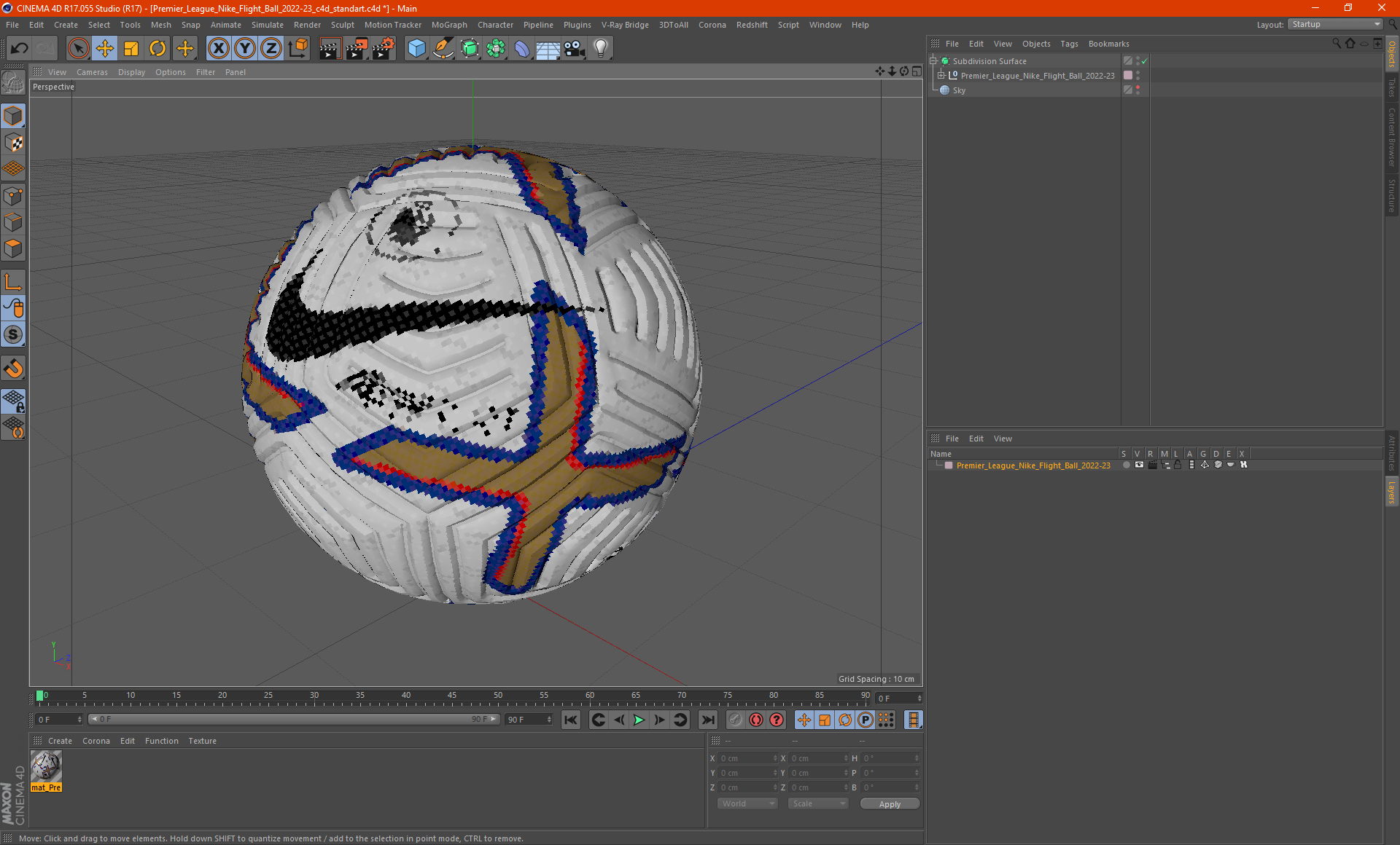 Premier League Nike Flight Ball 2022-23 3D model