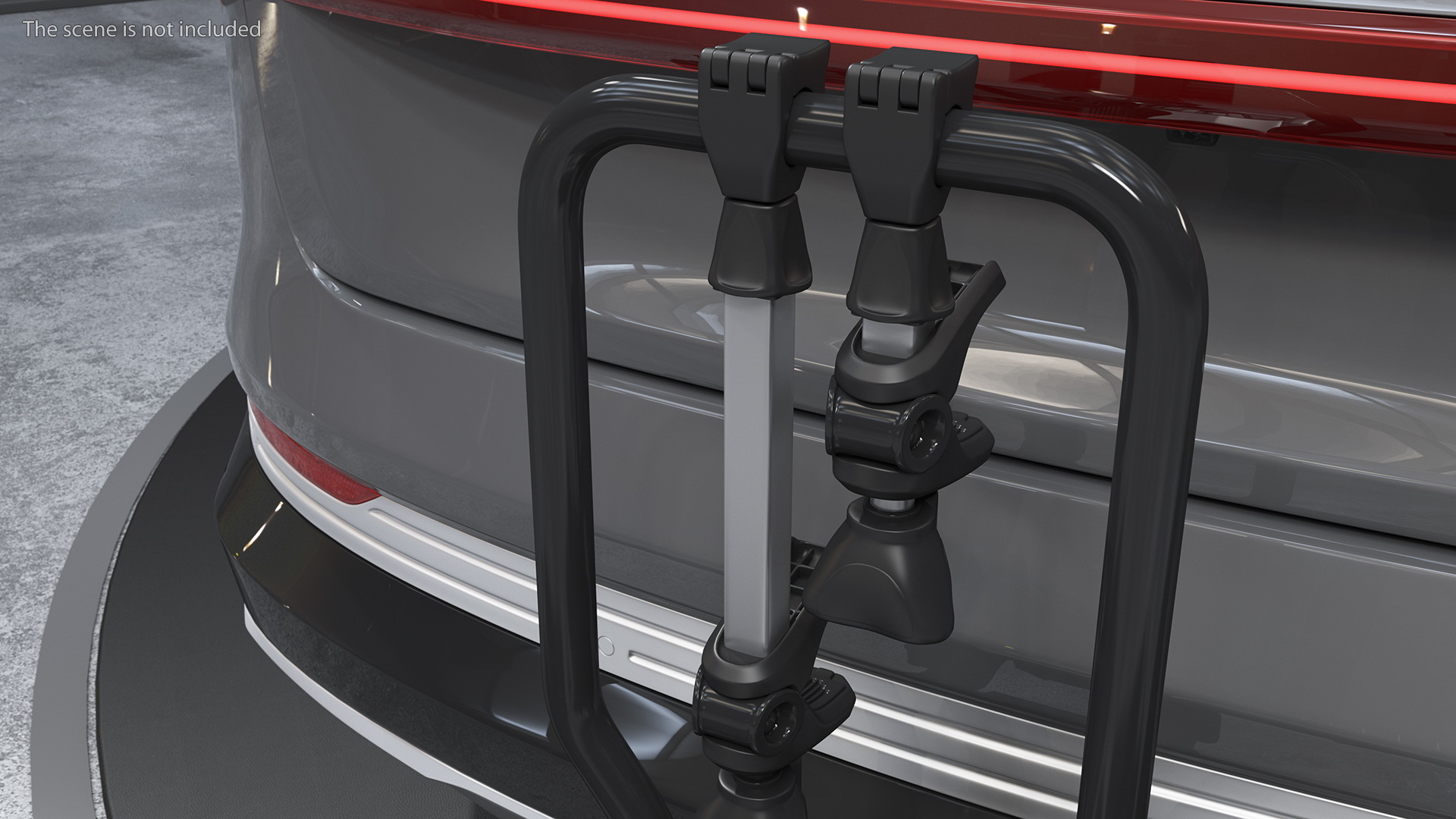 Hitch Bike Racks Platform Rigged 3D