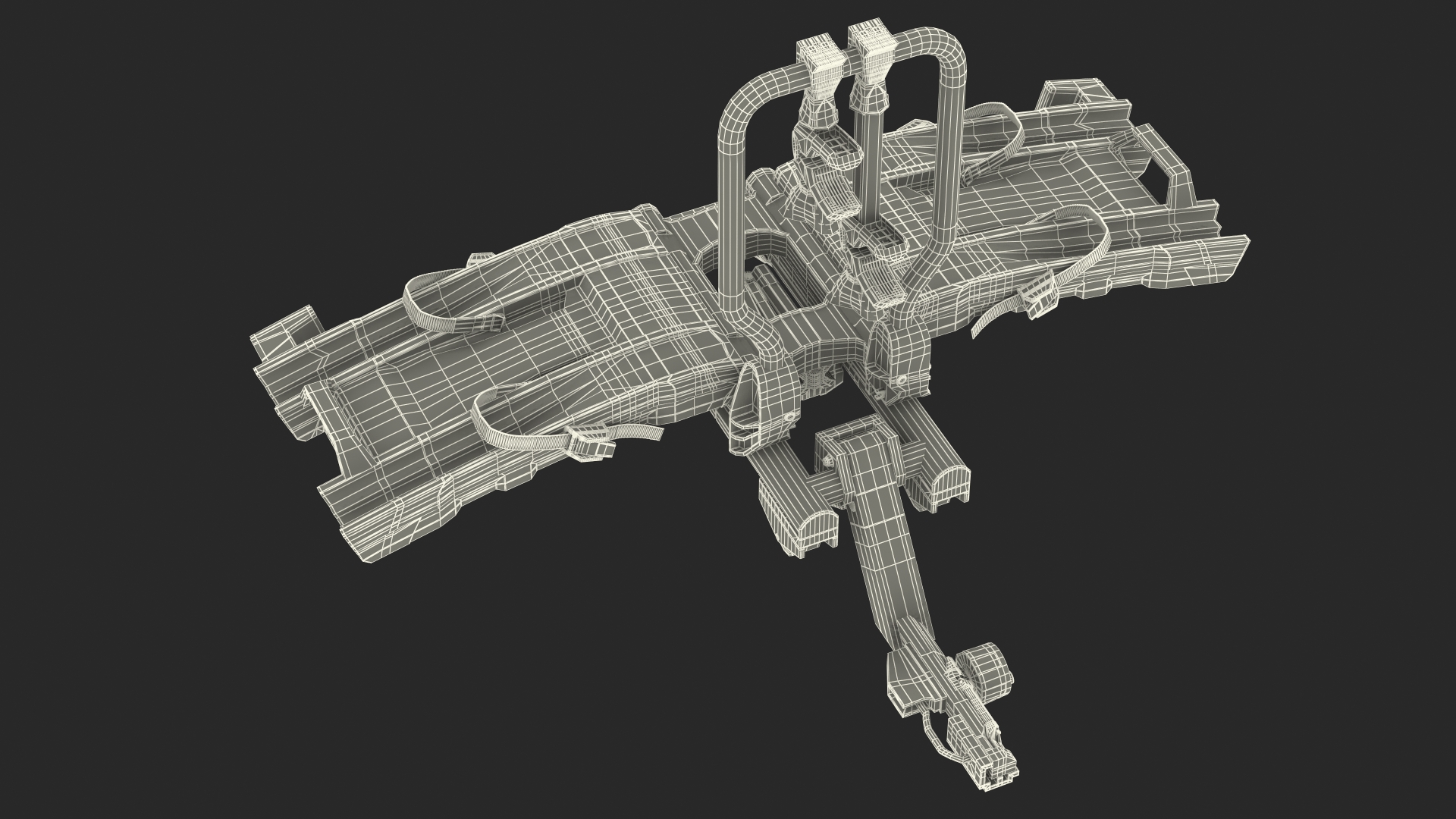 Hitch Bike Racks Platform Rigged 3D