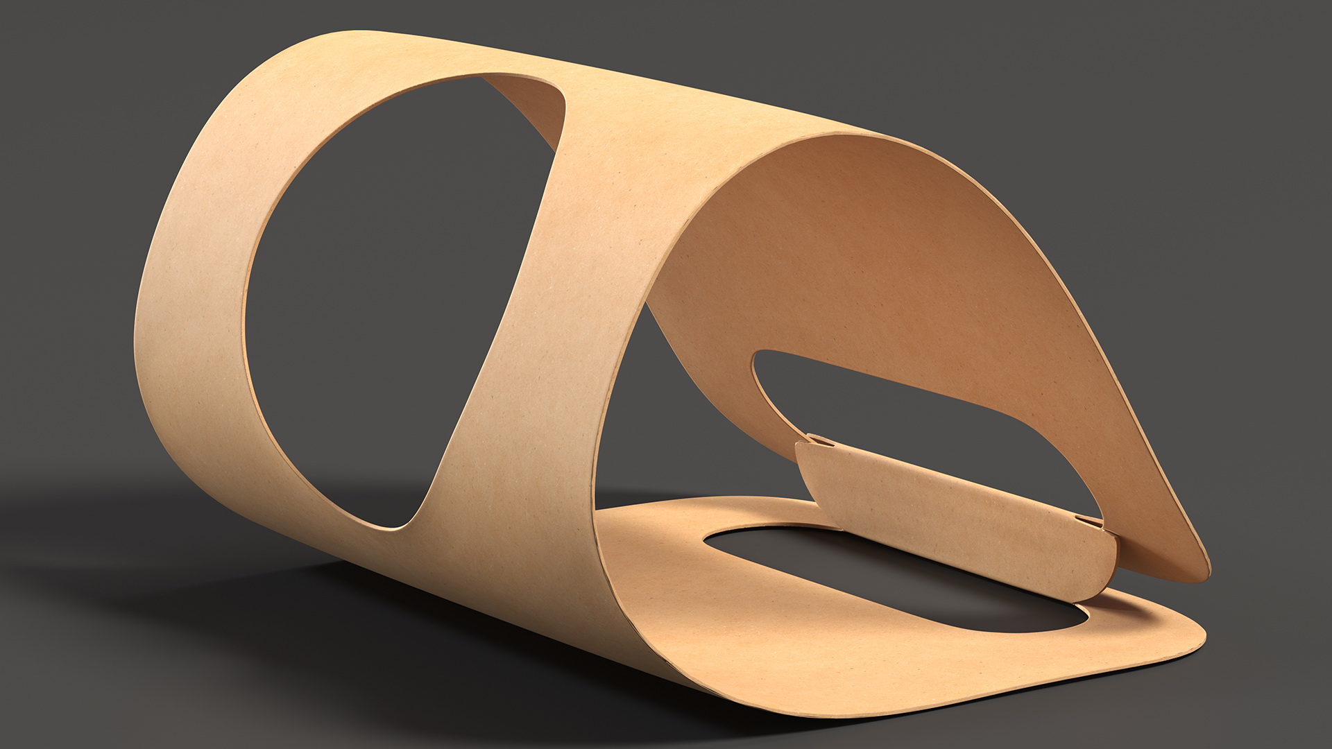 3D model Kraft Paper Take Away Cup Holder One Cup