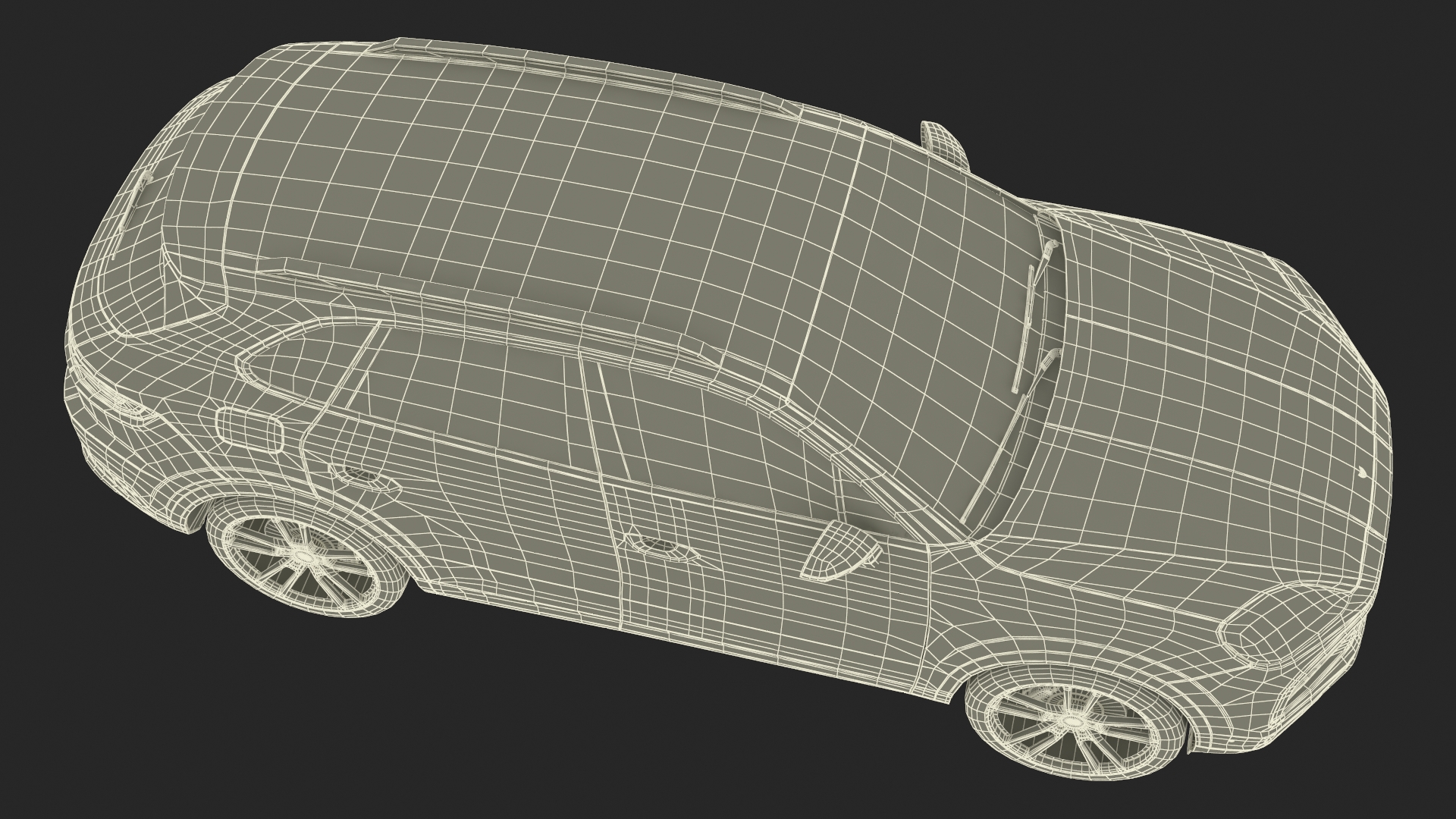 3D Porsche Cayenne 2024 SUV Arctic Grey Rigged model