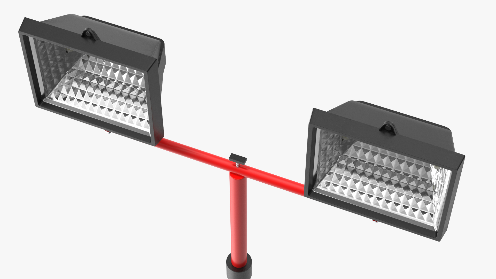 Portable Construction Light with Generator 3D