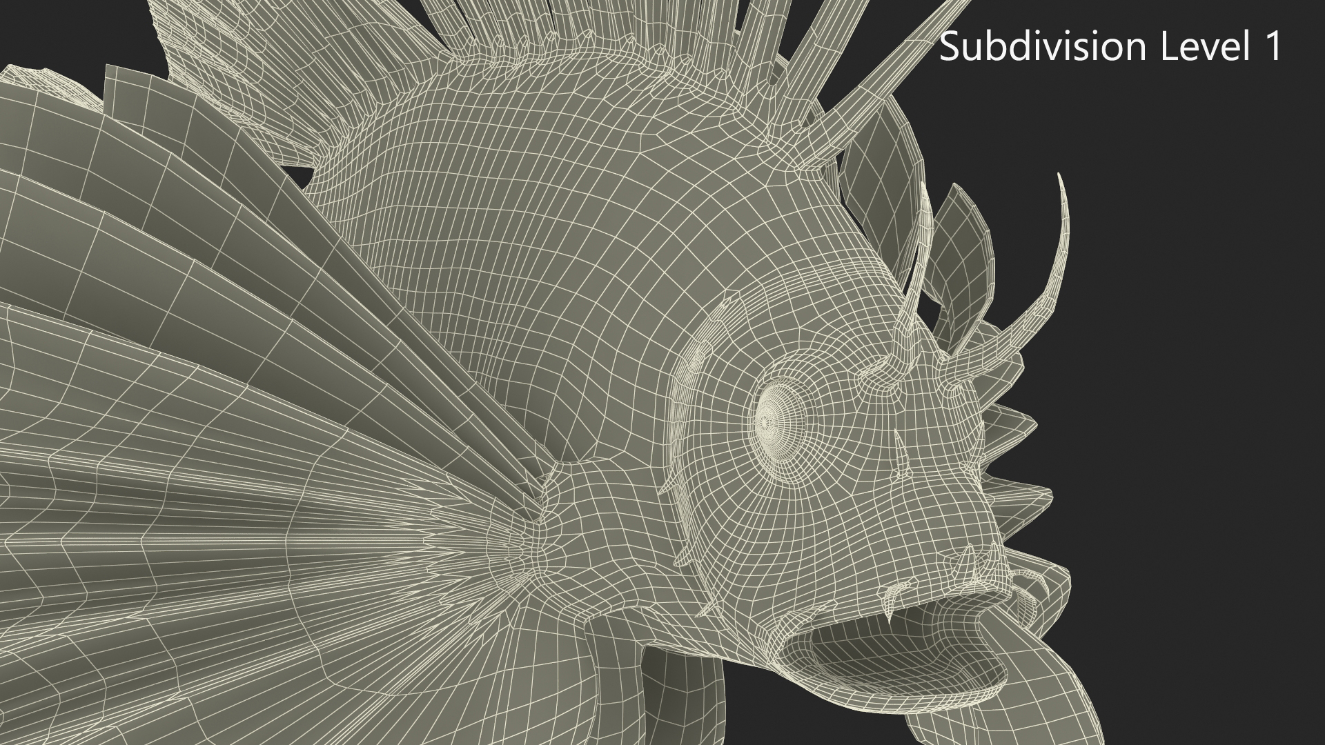 3D Lionfish Marine Creature Rigged