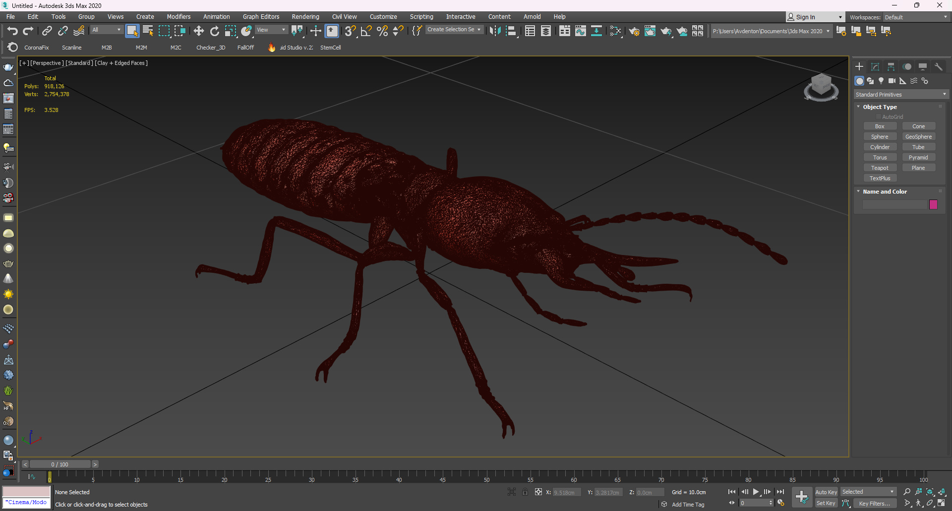 3D model Termite in Static Pose for 3D Print