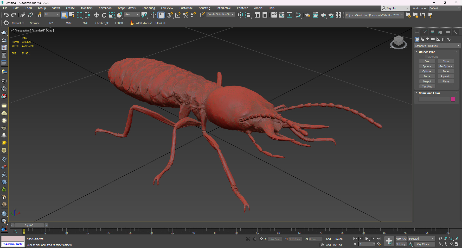 3D model Termite in Static Pose for 3D Print