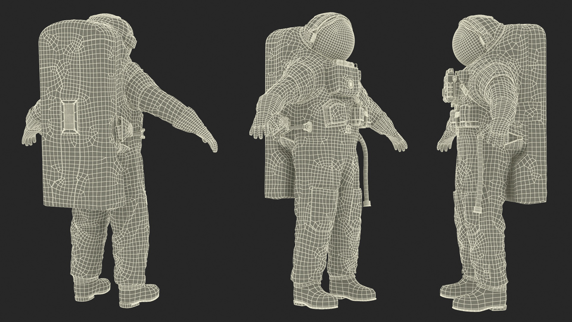 Astronaut Space Suit Orlan MK 3D model