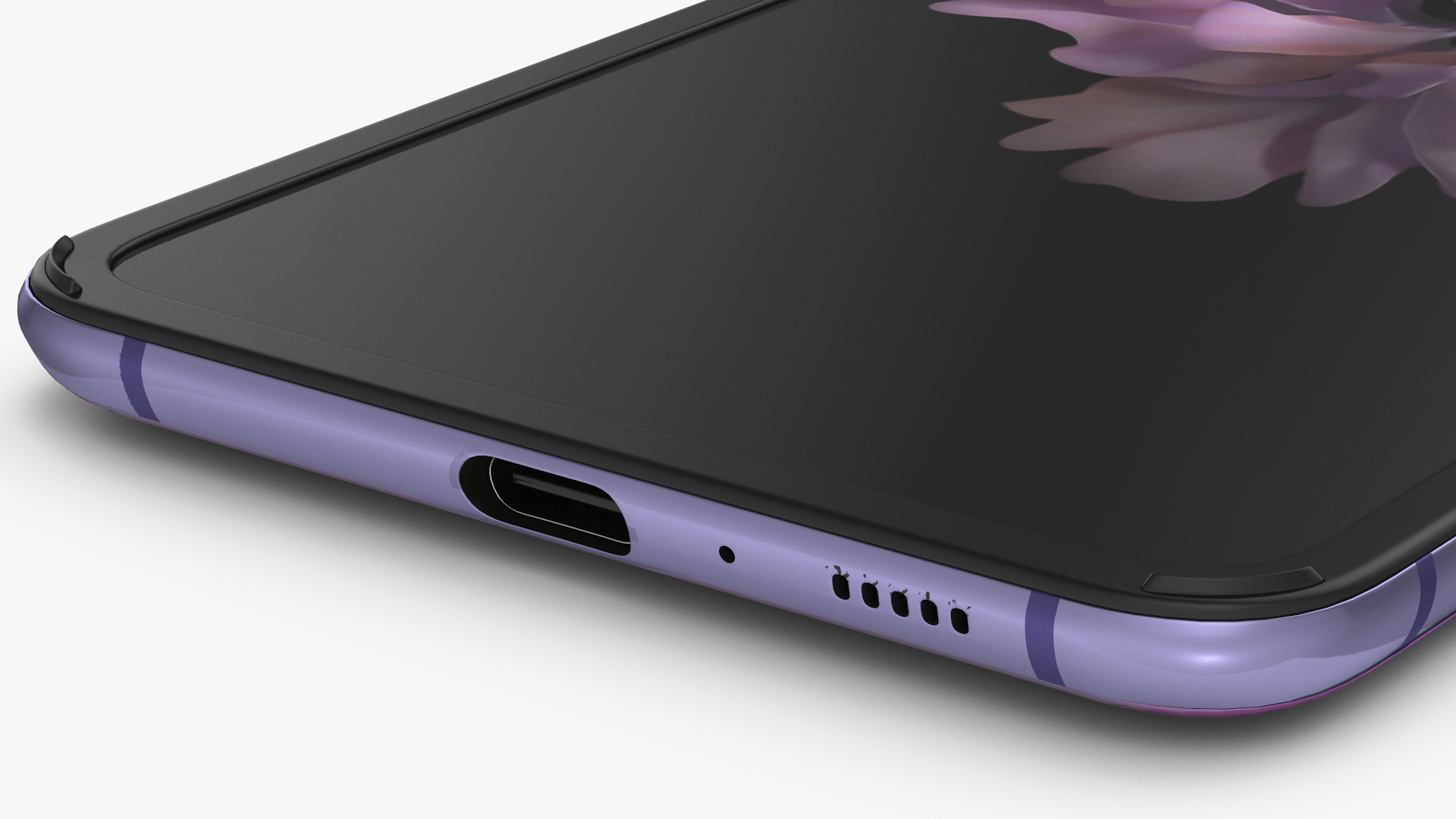 Mirror Purple Samsung Galaxy Z Flip Rigged 3D