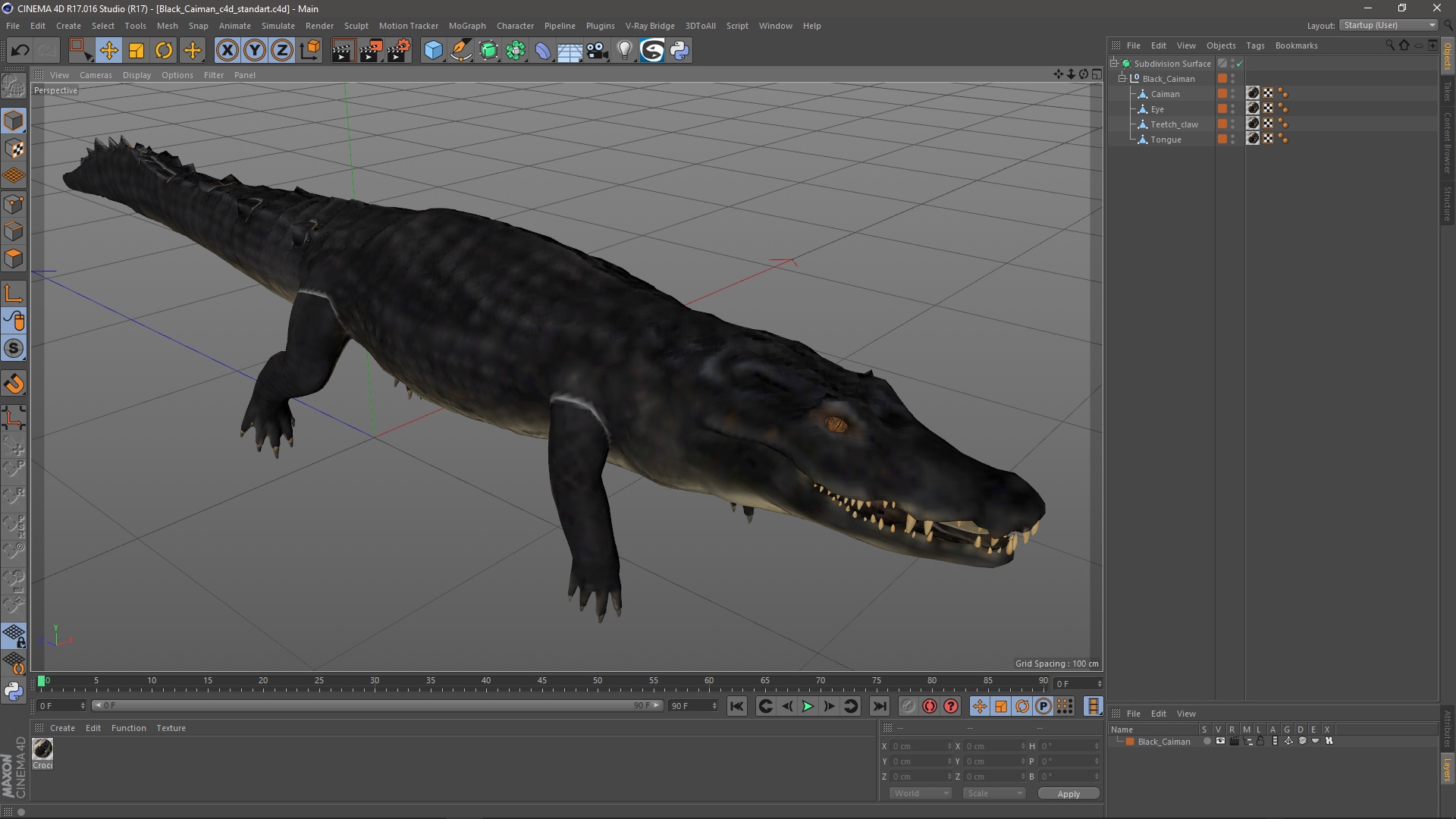 Black Caiman 3D