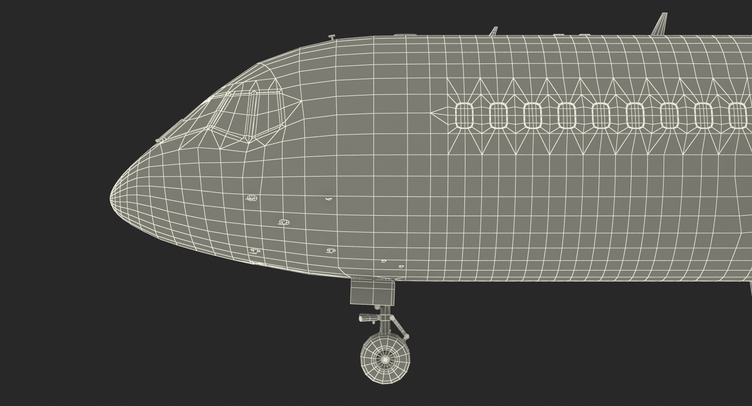 3D Russian Airliner MC 21 300