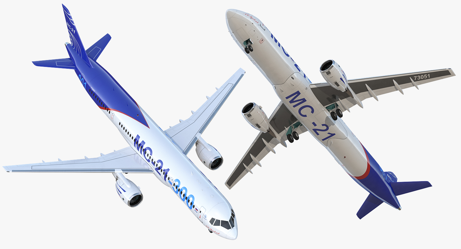 3D Russian Airliner MC 21 300