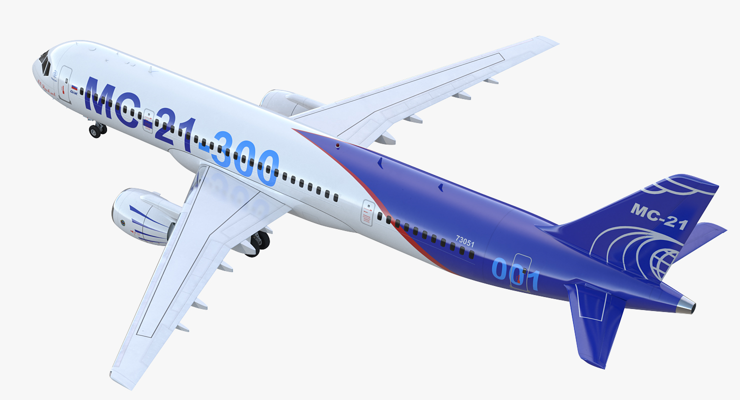 3D Russian Airliner MC 21 300