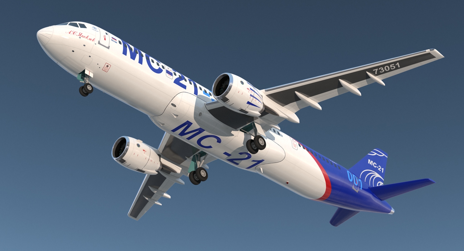 3D Russian Airliner MC 21 300