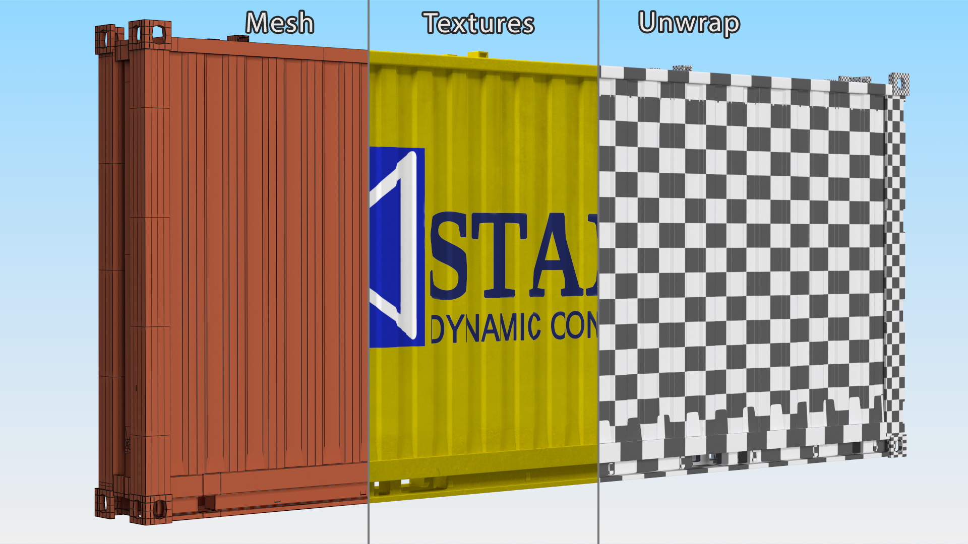 Staxxon Folding Shipping Container 3D model