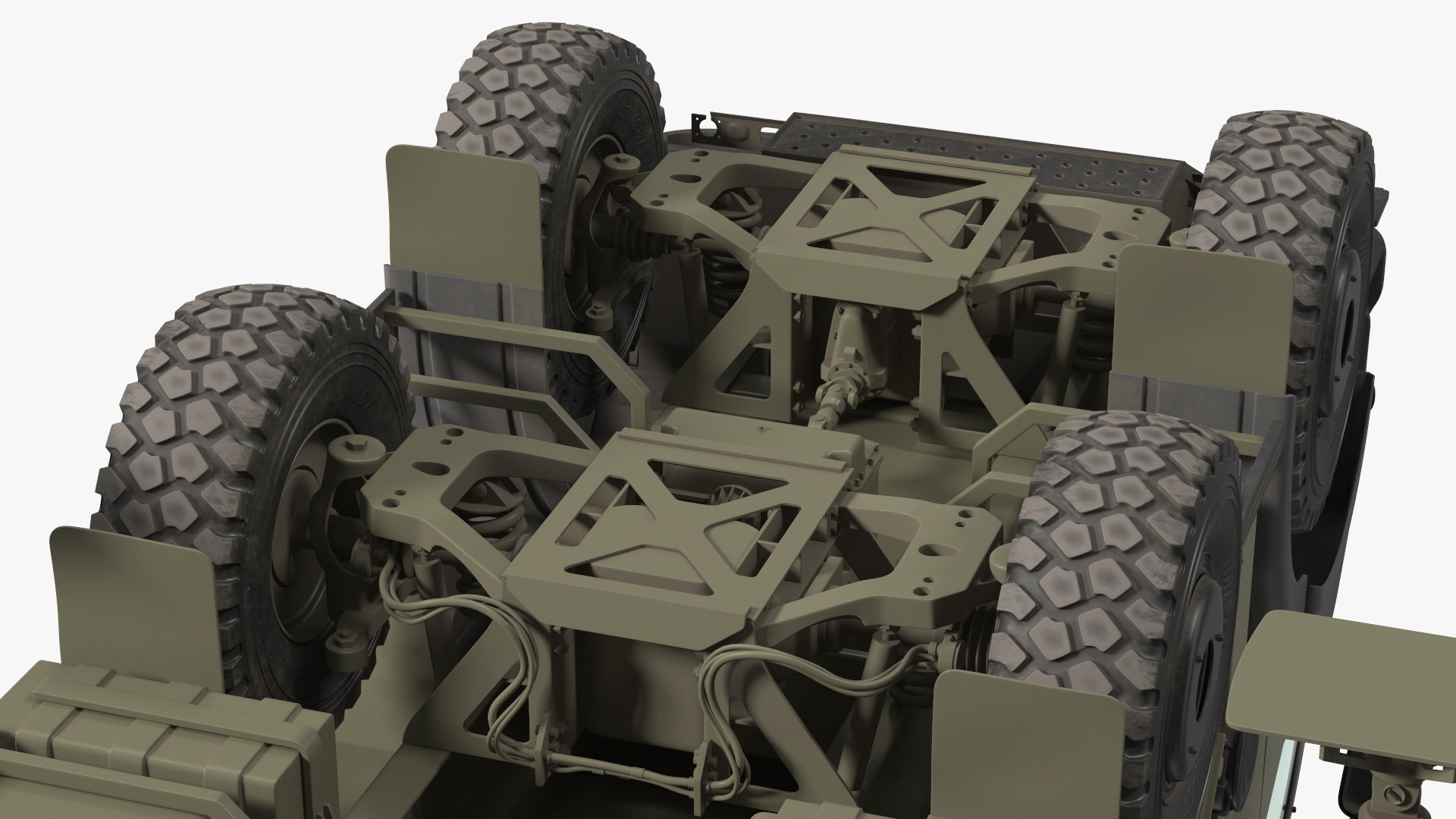 3D Mobile Medium Range Air Defense Missile System Armed Position