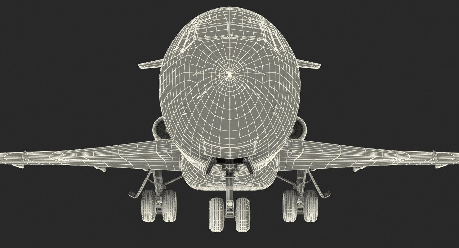 Boeing 727 100 Private Generic Rigged 3D