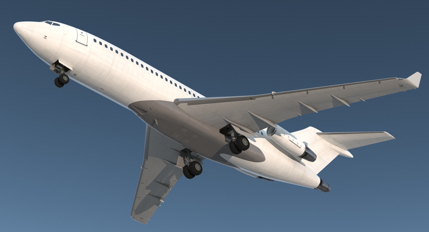 Boeing 727 100 Private Generic Rigged 3D