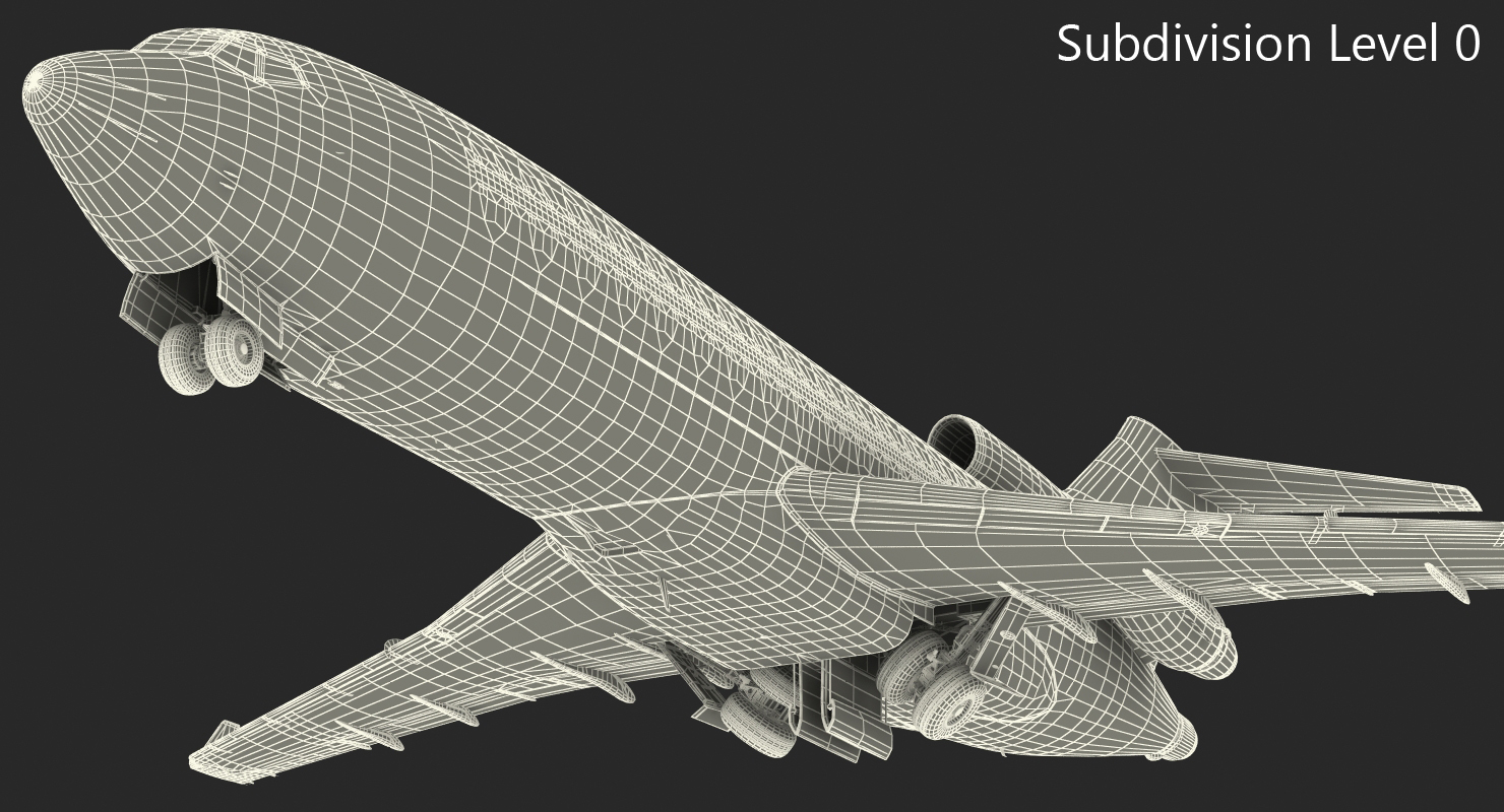 Boeing 727 100 Private Generic Rigged 3D