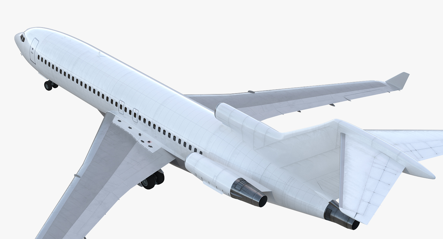 Boeing 727 100 Private Generic Rigged 3D