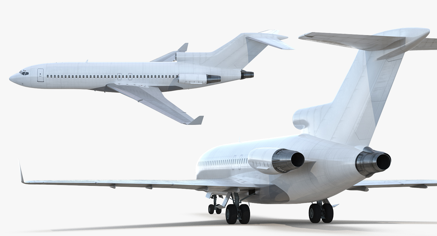 Boeing 727 100 Private Generic Rigged 3D