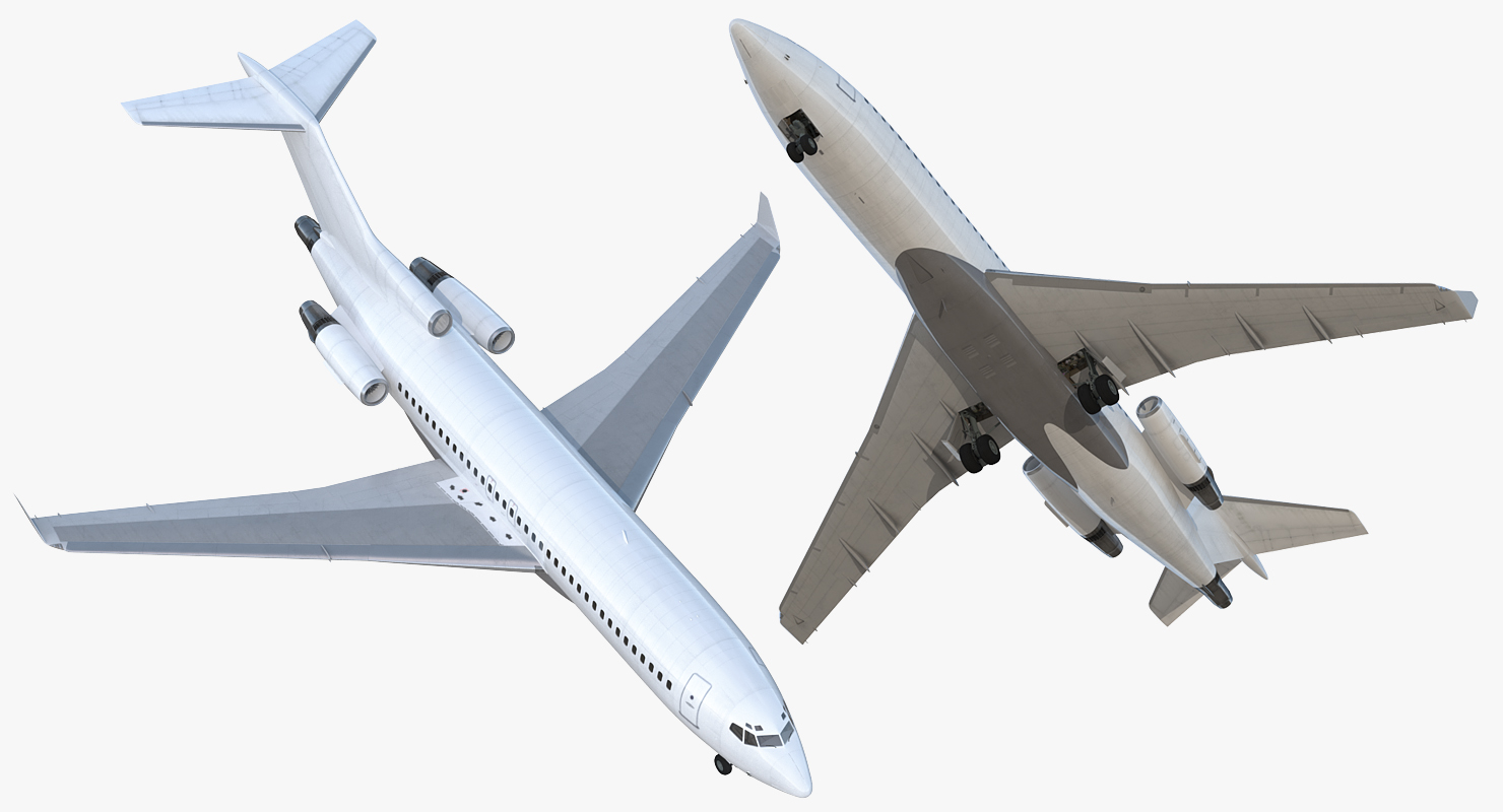 Boeing 727 100 Private Generic Rigged 3D