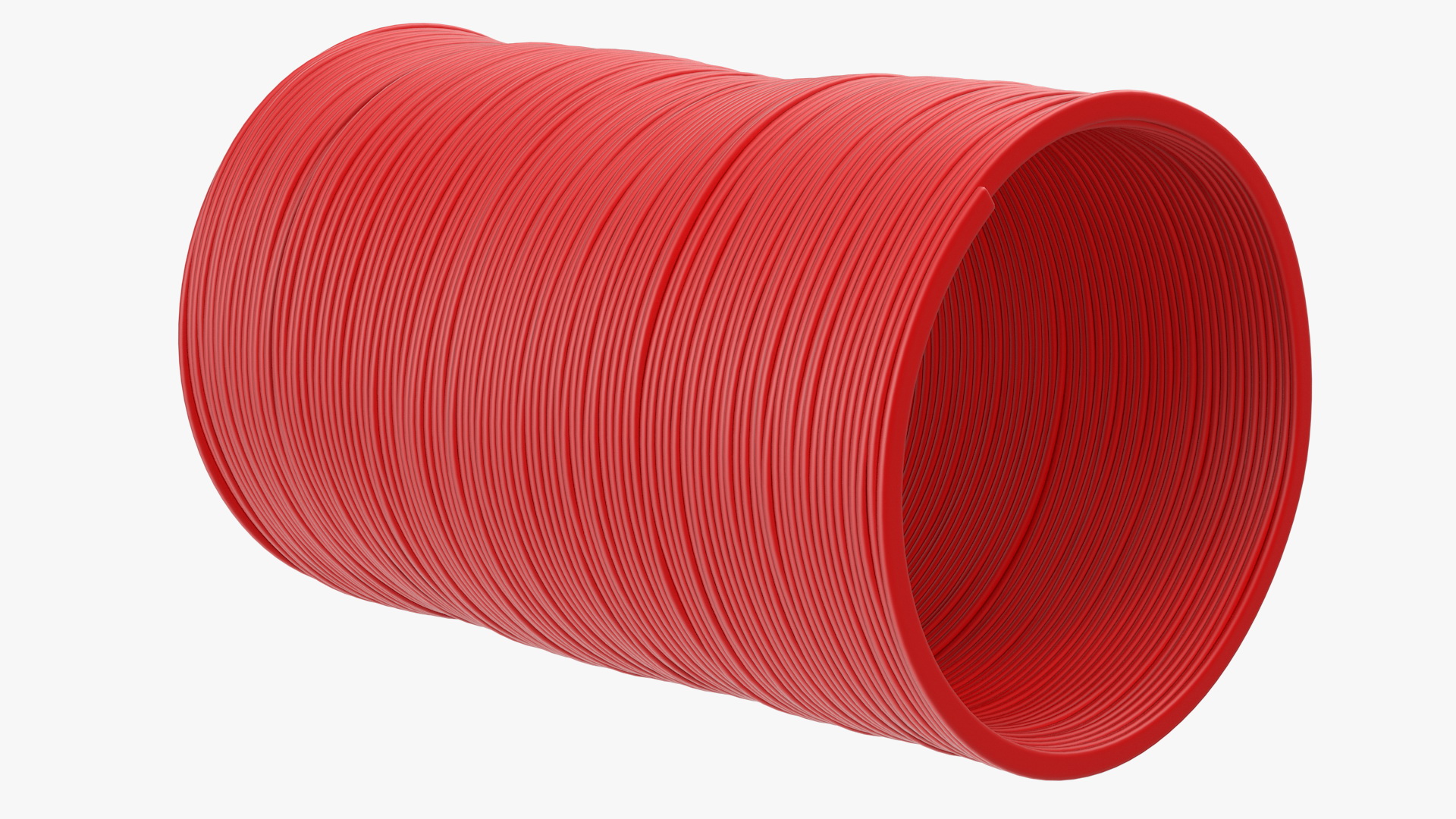 Plastic Slinky Toy Spring Red 3D model