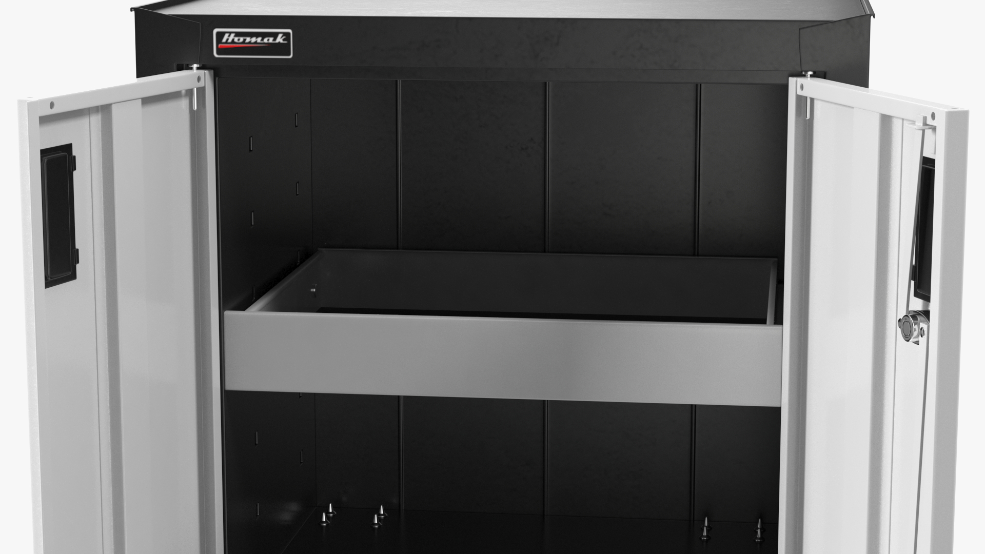 3D Small Freestanding Garage Chest Grey