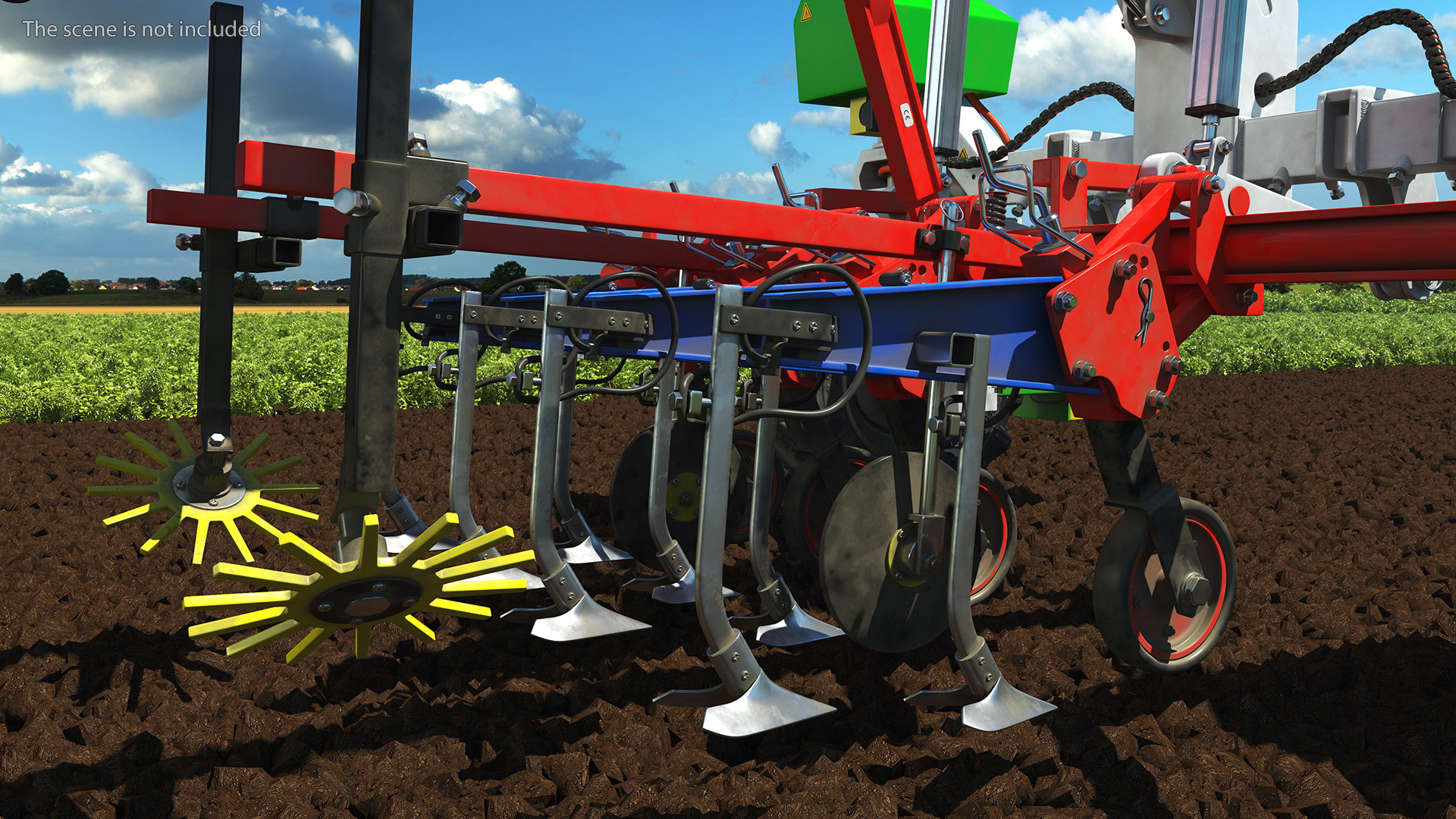 Old Autonomous Farm Robot Orio Naio Rigged 3D