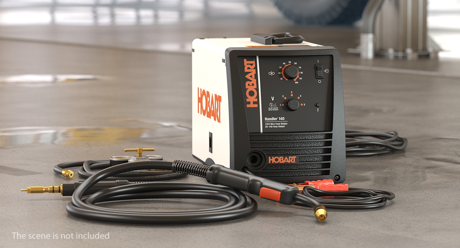 Welding Machine Hobart with Equipment 3D