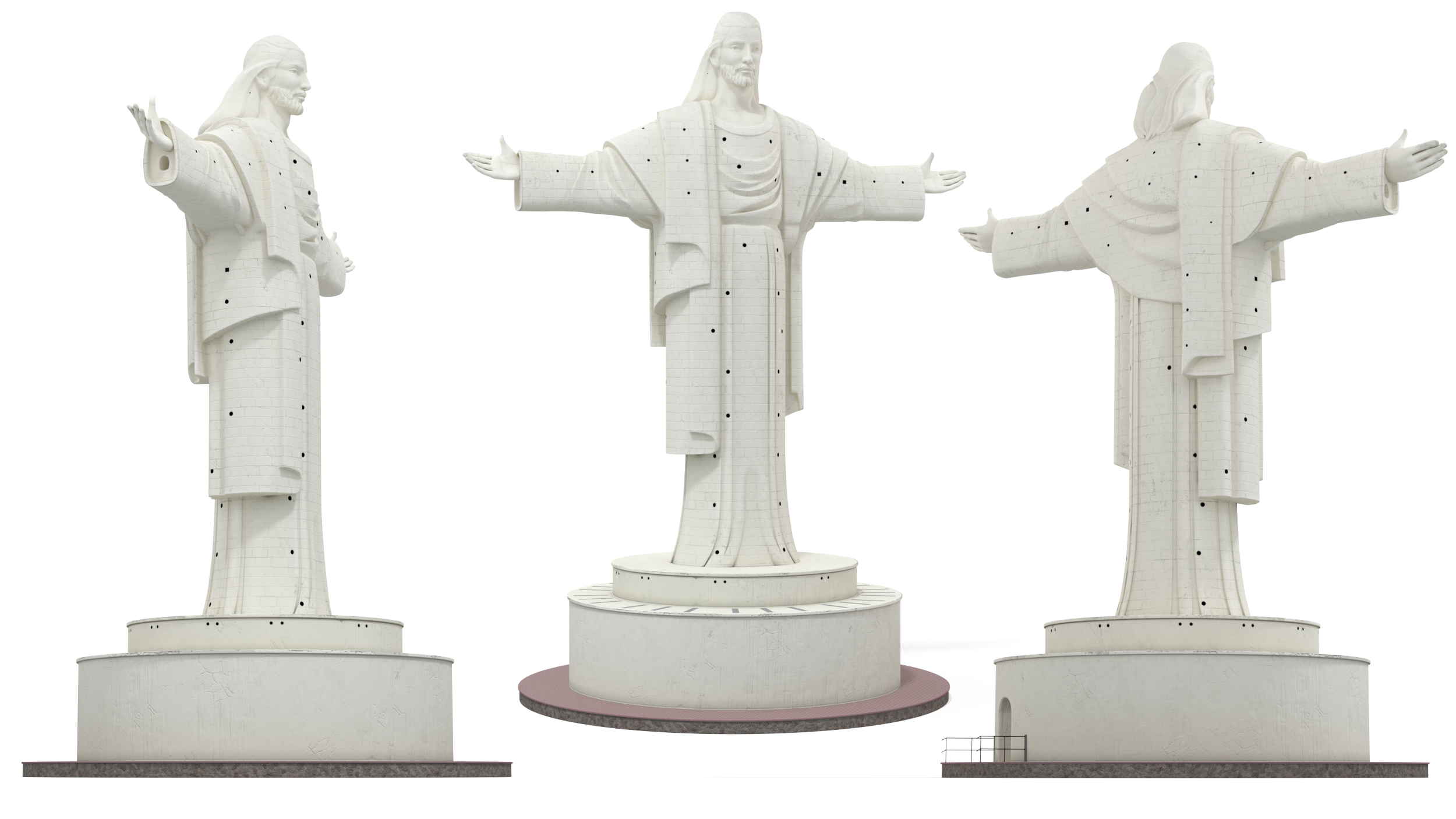 Cristo de la Concordia Statue 3D model