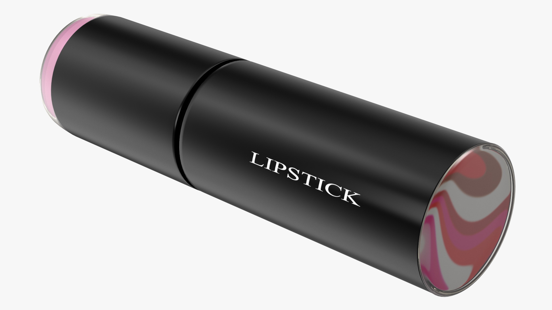 Open Pink Round Lipstick 3D model