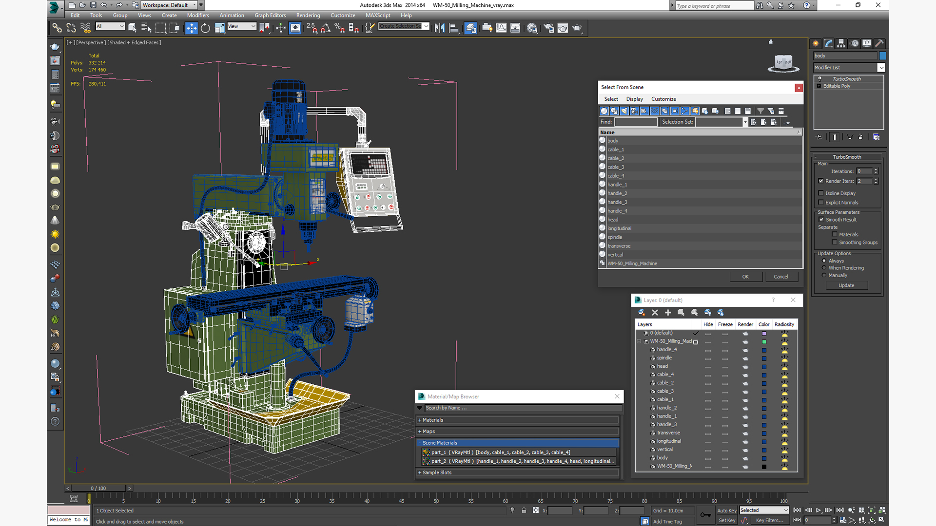 3D WM-50 Milling Machine