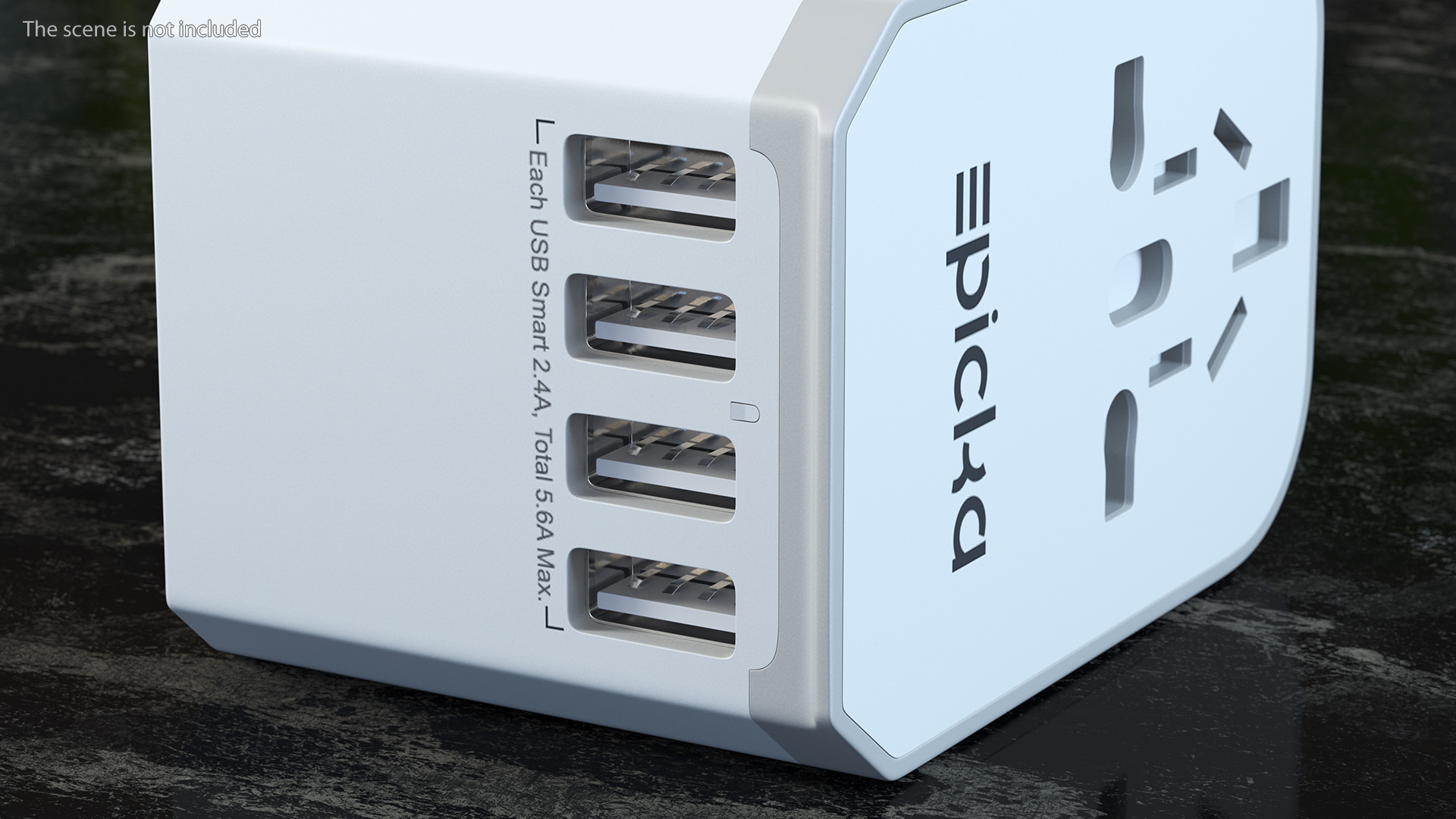 3D model EPICKA All in One International Wall Charger White