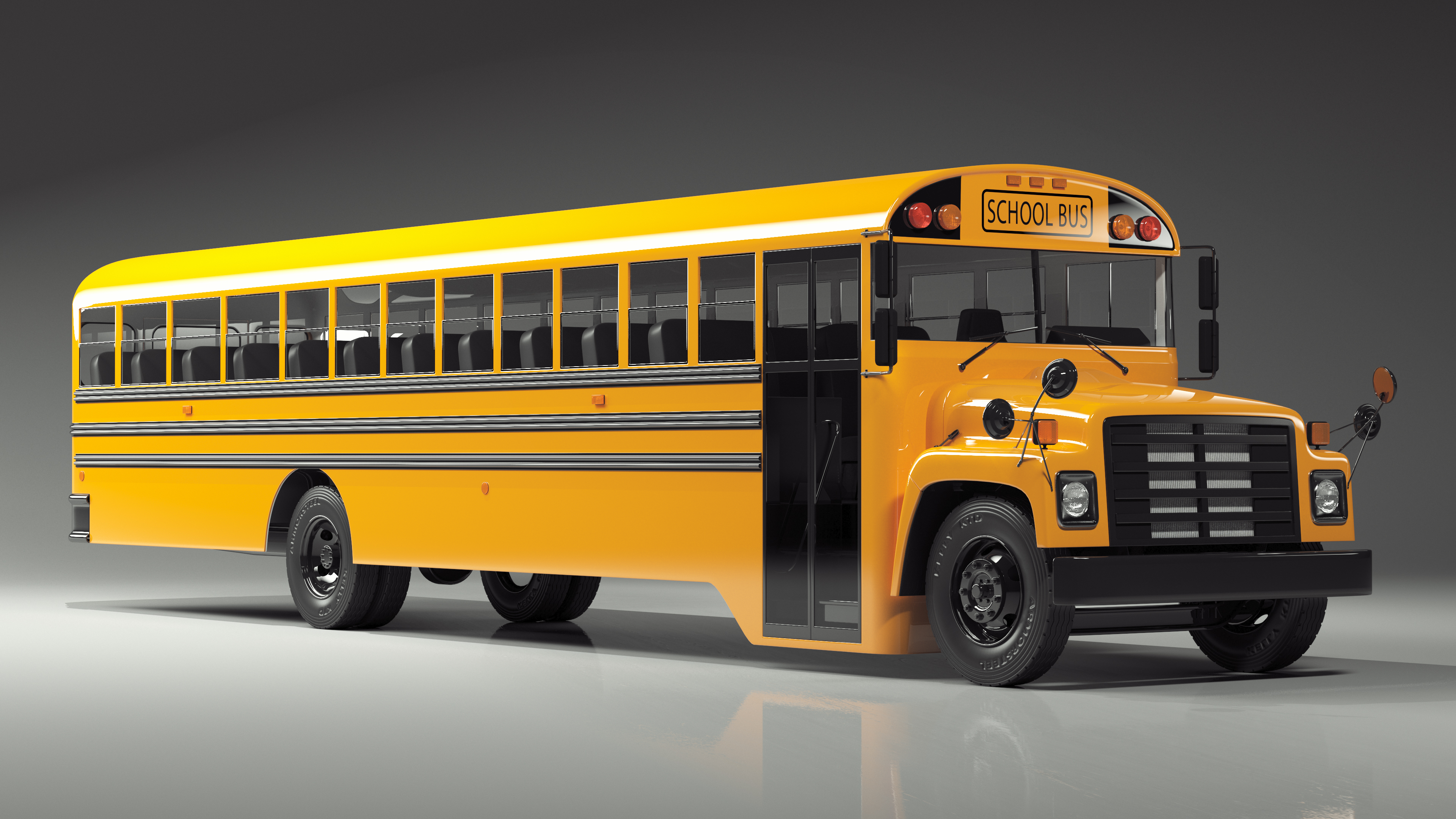 Yellow School Bus 3D