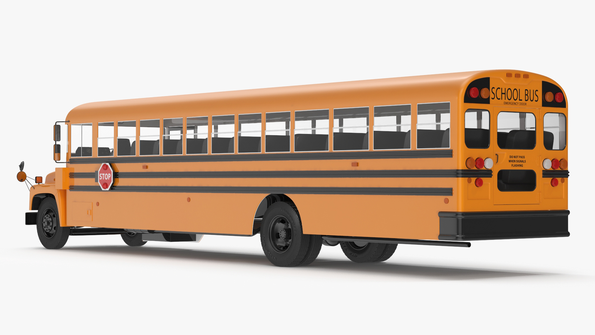 Yellow School Bus 3D