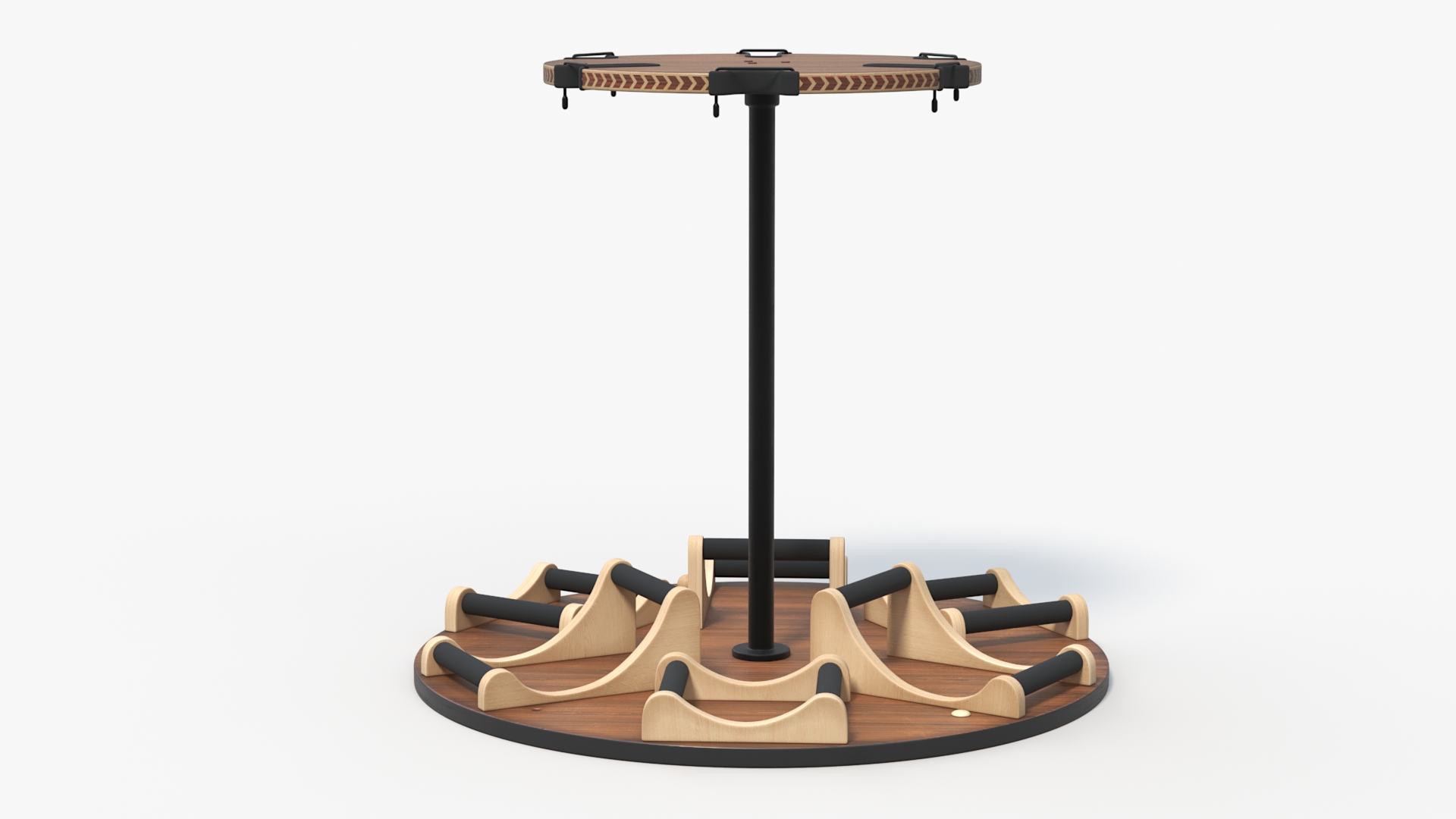 Round Multi Guitar Stand 3D model