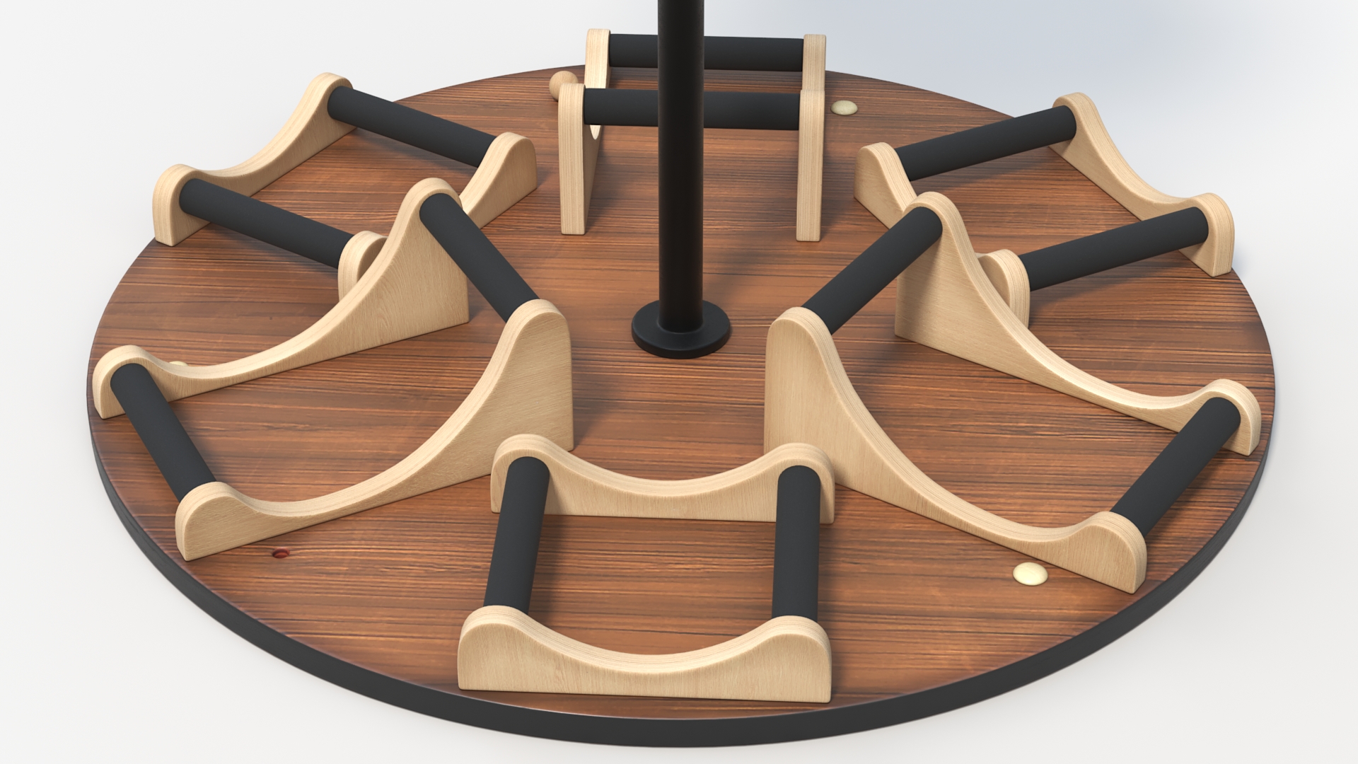 Round Multi Guitar Stand 3D model