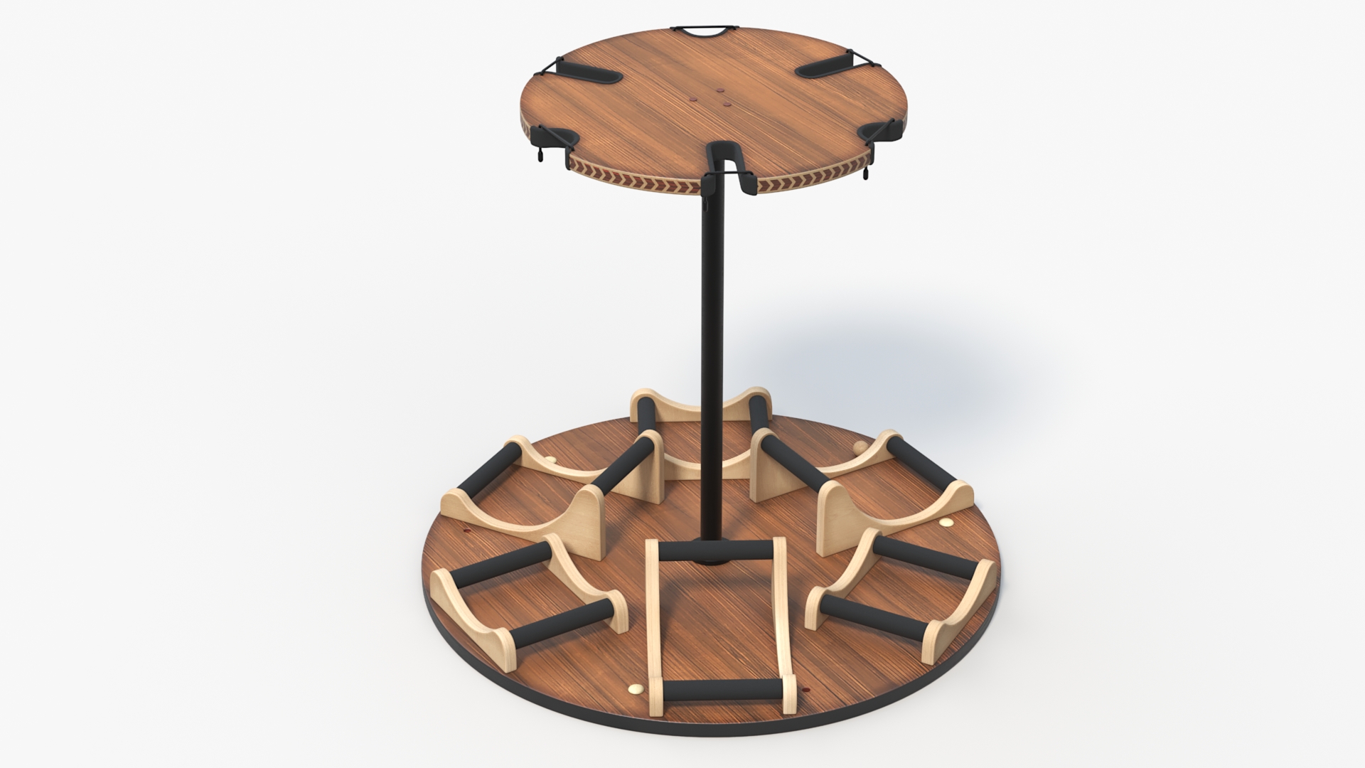 Round Multi Guitar Stand 3D model