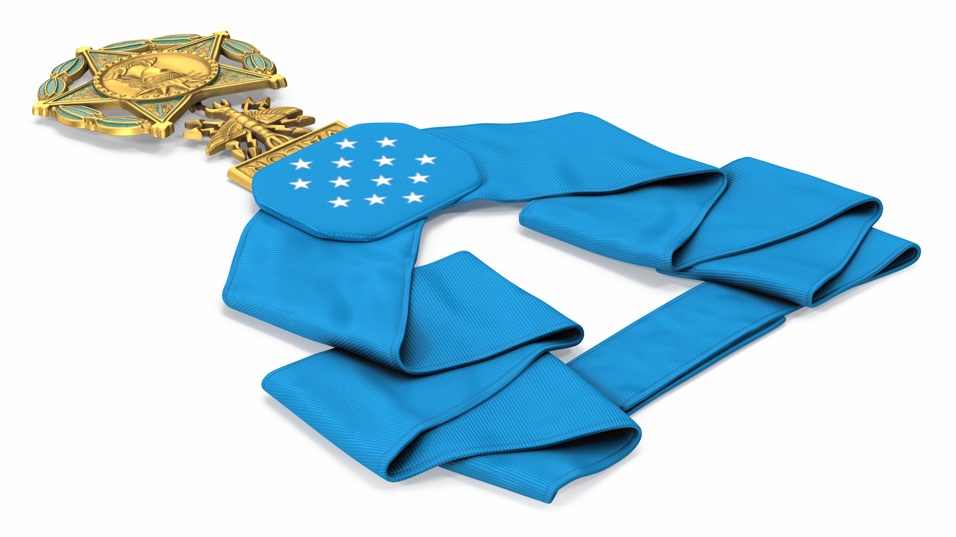 3D US Air Force Medal of Honor Lying model