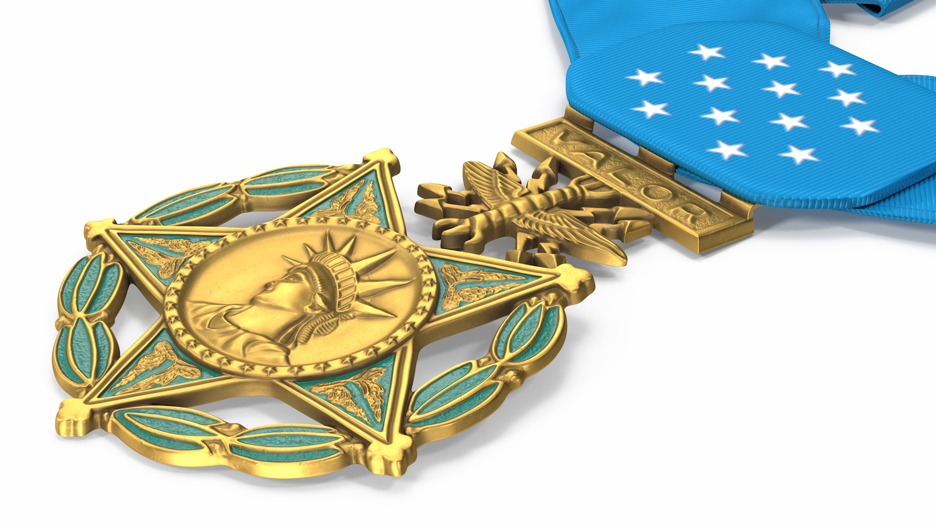 3D US Air Force Medal of Honor Lying model