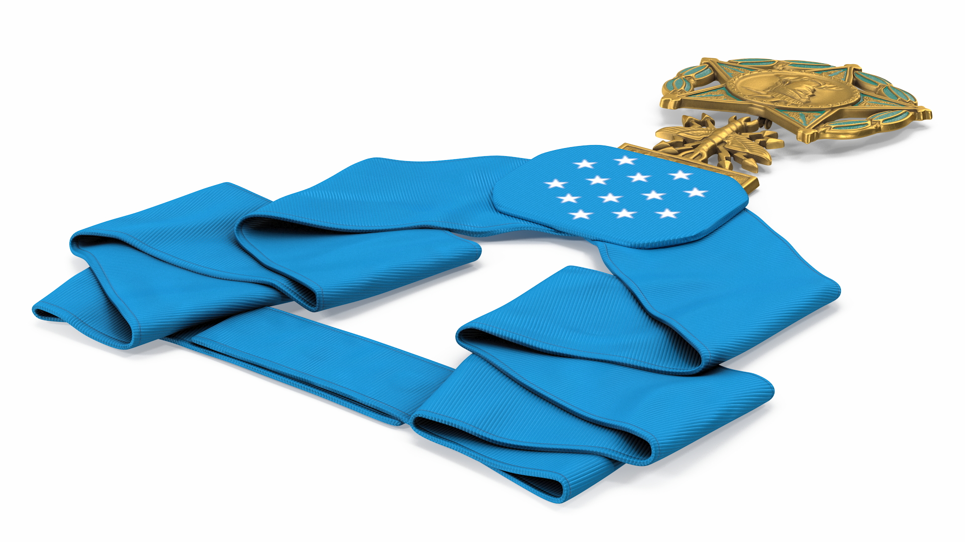 3D US Air Force Medal of Honor Lying model