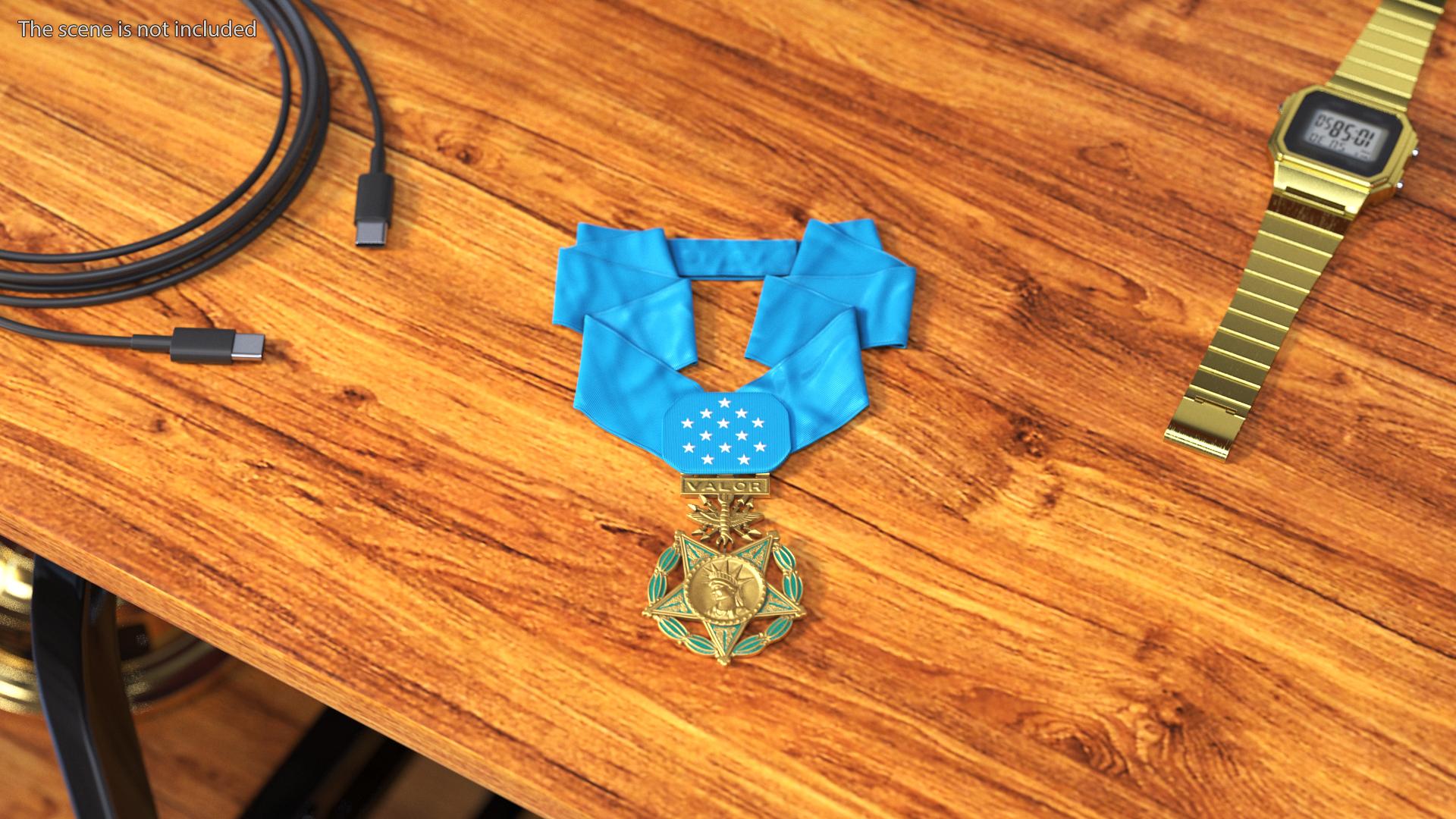 3D US Air Force Medal of Honor Lying model