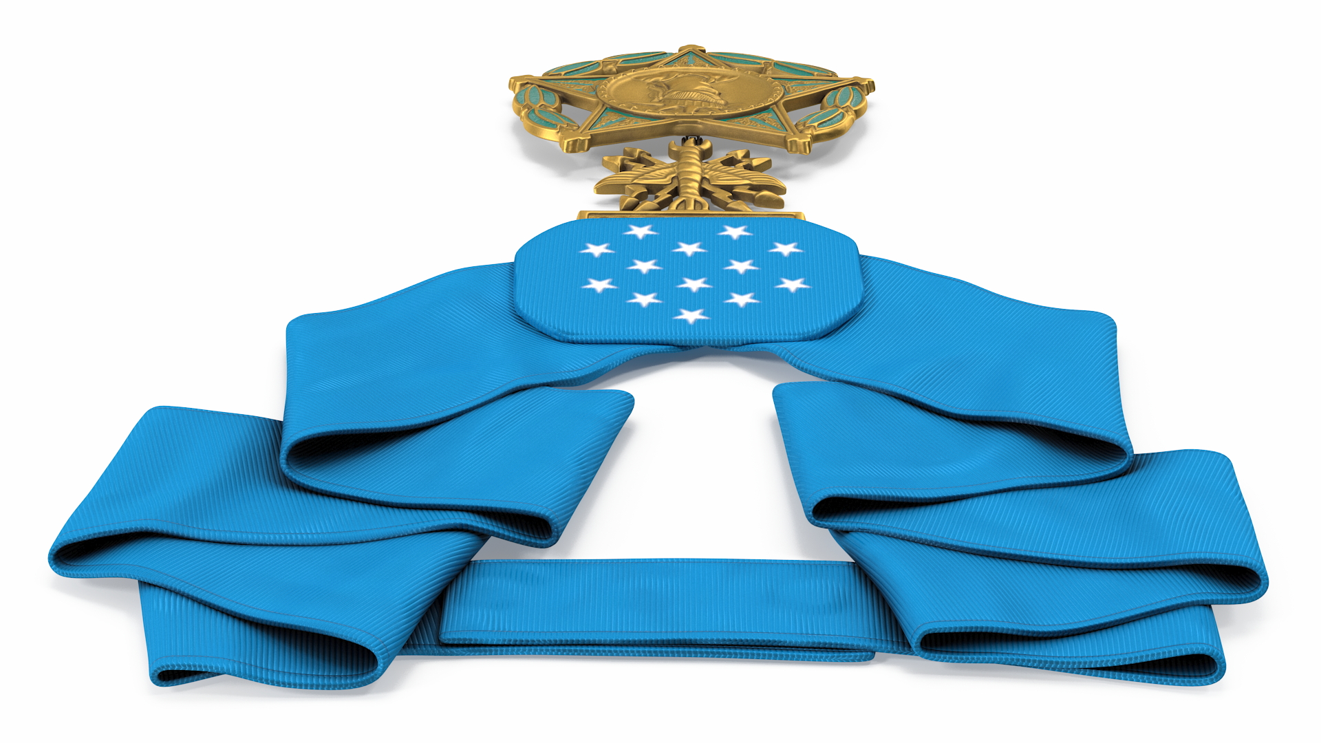 3D US Air Force Medal of Honor Lying model